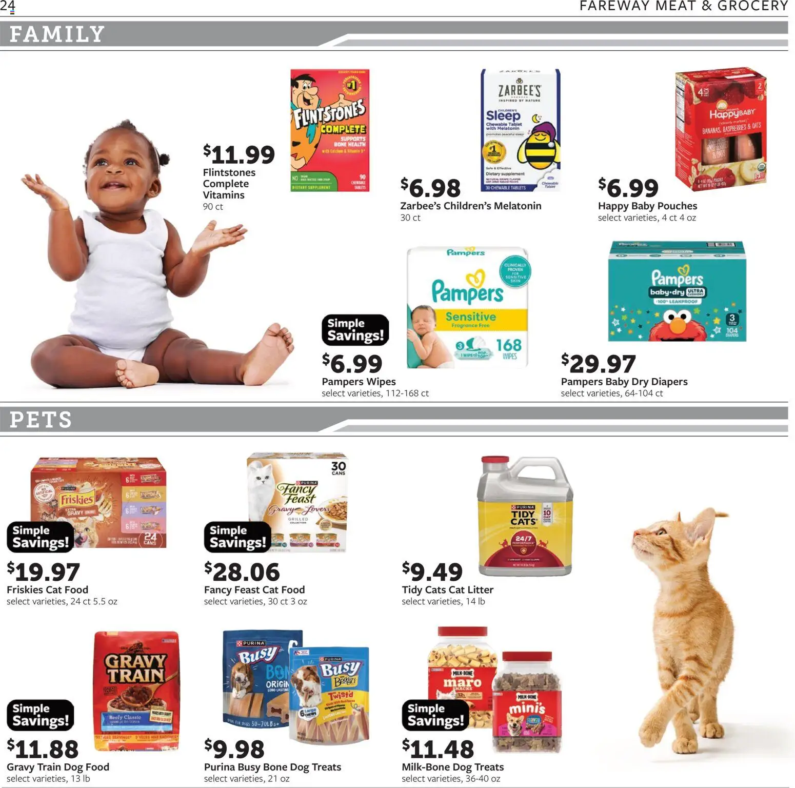 Fareway Weekly Ad - valid from 09/07/2026 | Page: 24 | Products: Dog Treats, Dog Food, Fragrance, Meat