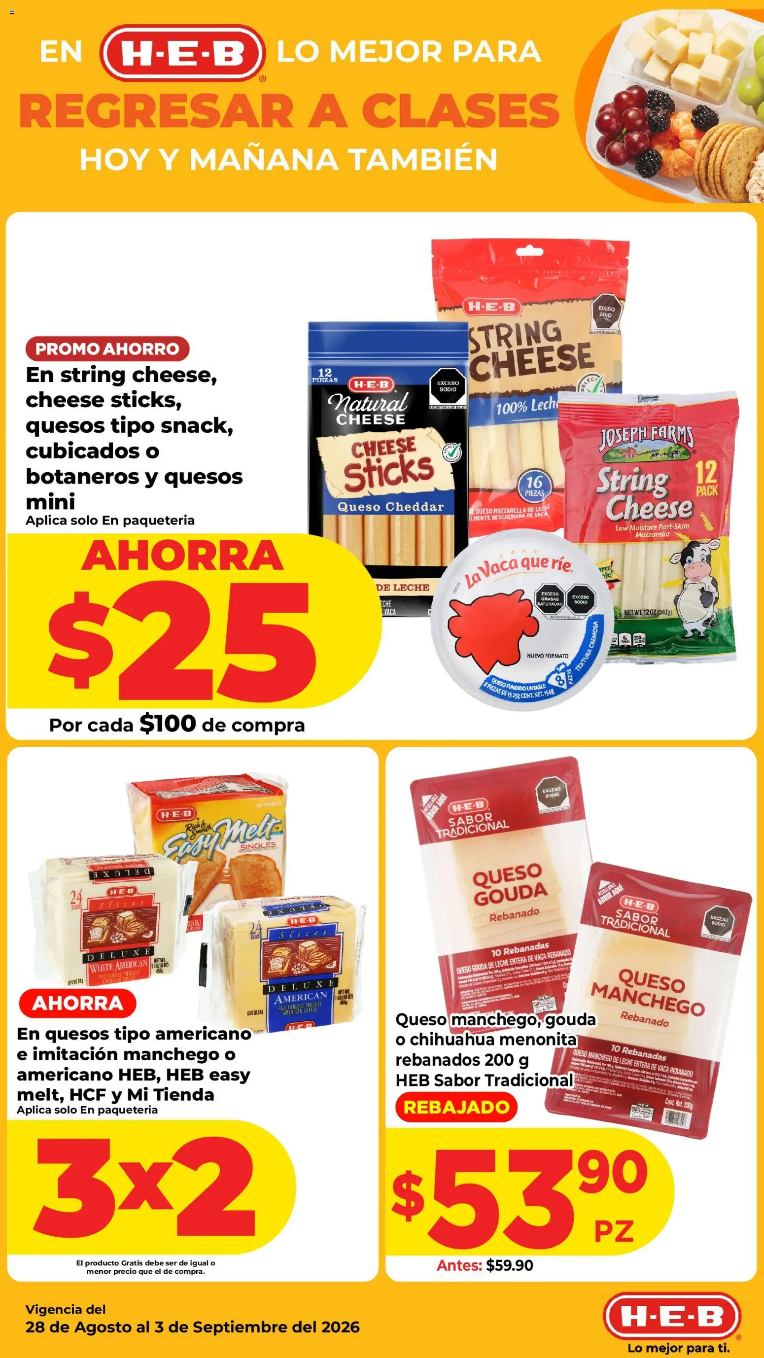 Nuevas ofertas de H-E-B válidas en toda la República Mexicana desde el 28/08/2026. ¡Encuentra las mejores ofertas en H-E-B folleto! | Página: 5