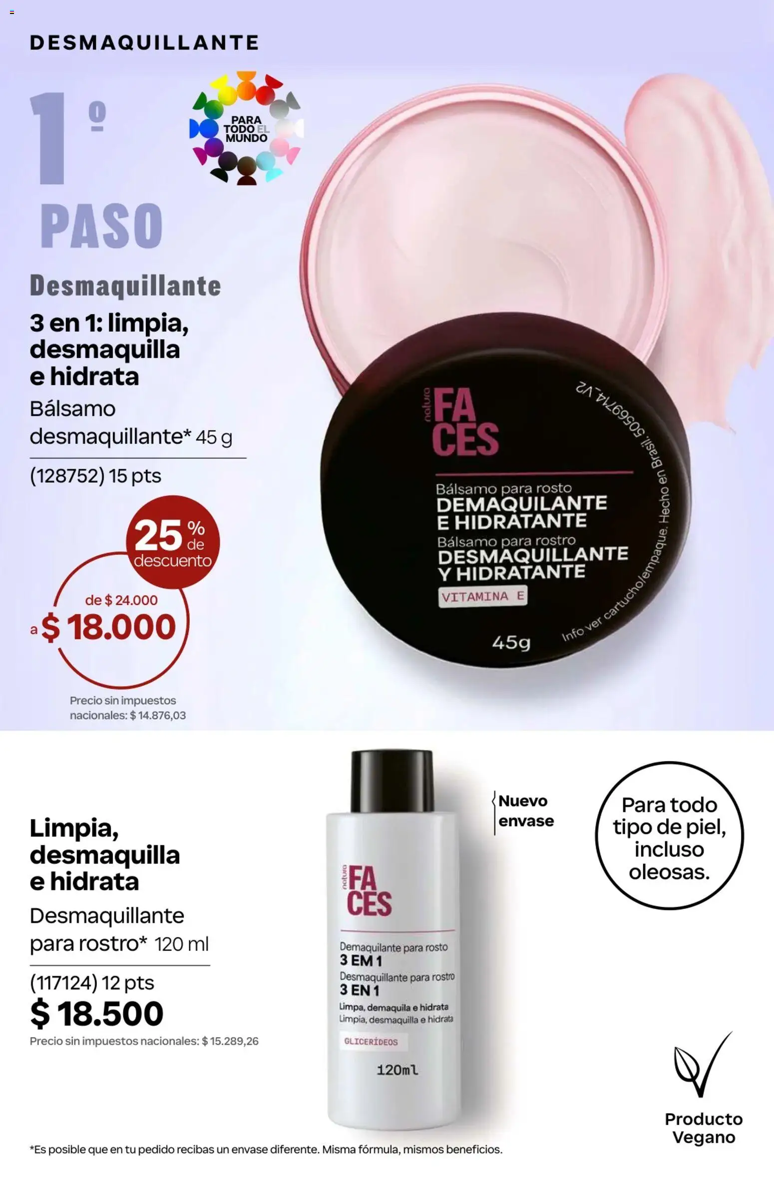 Catálogo Natura Ciclo 10 │ válido desde el 30/06/2026 | Página: 182 | Productos: Desmaquillante, Bálsamo