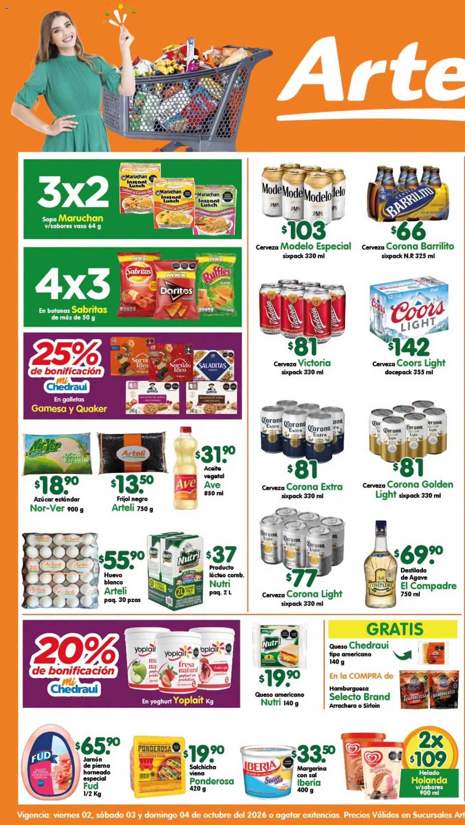 Nuevas ofertas de Arteli válidas en toda la República Mexicana desde el 02/10/2026. ¡Encuentra las mejores ofertas en Arteli folleto Express! | Página: 1