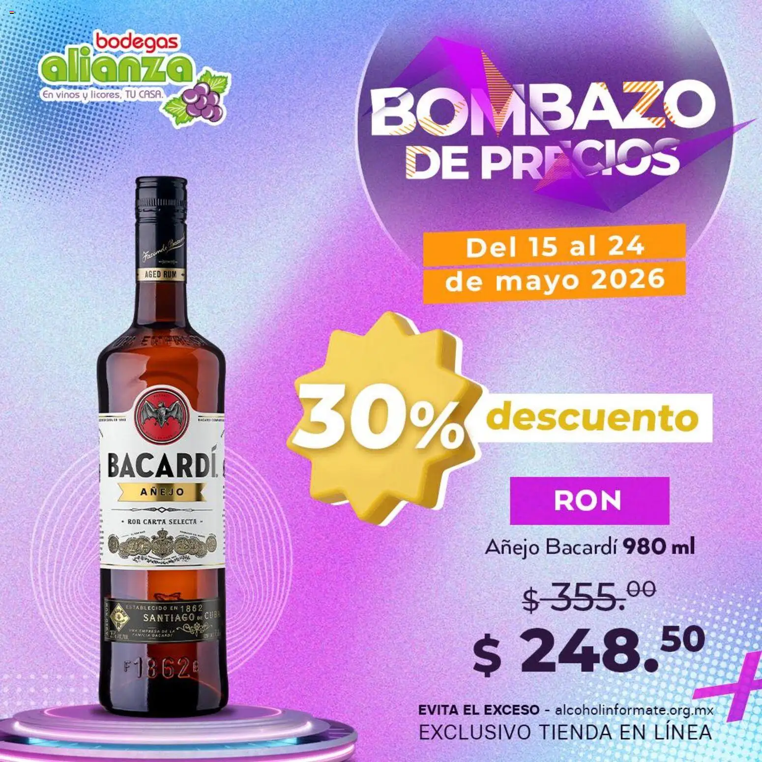 Nuevas ofertas de Bodegas Alianza válidas en toda la República Mexicana desde el 15.05.2026. ¡Encuentra las mejores ofertas en Bodegas Alianza catálogo Bombazo de Precios! | Página: 1