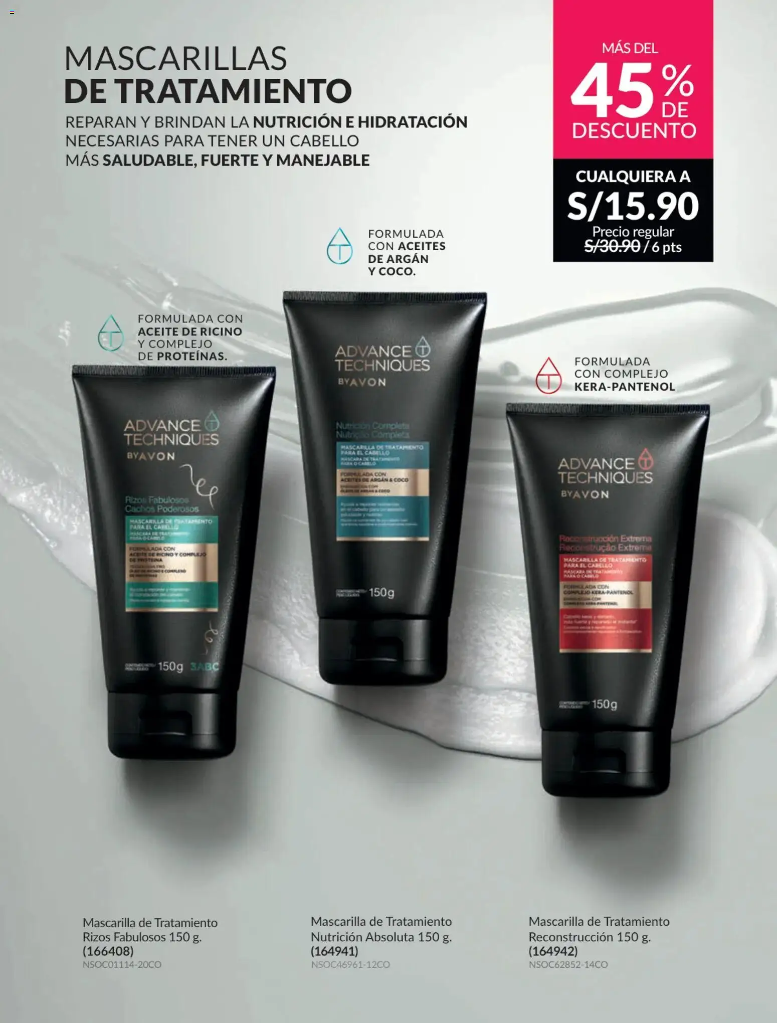 Catálogo Avon válido desde 17.06.2026 | Página: 165 | Productos: Máscara, Aceite