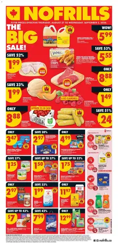 Preview of No Frills weekly flyer / circulaire from shop No Frills valid from Aug 27, 2026