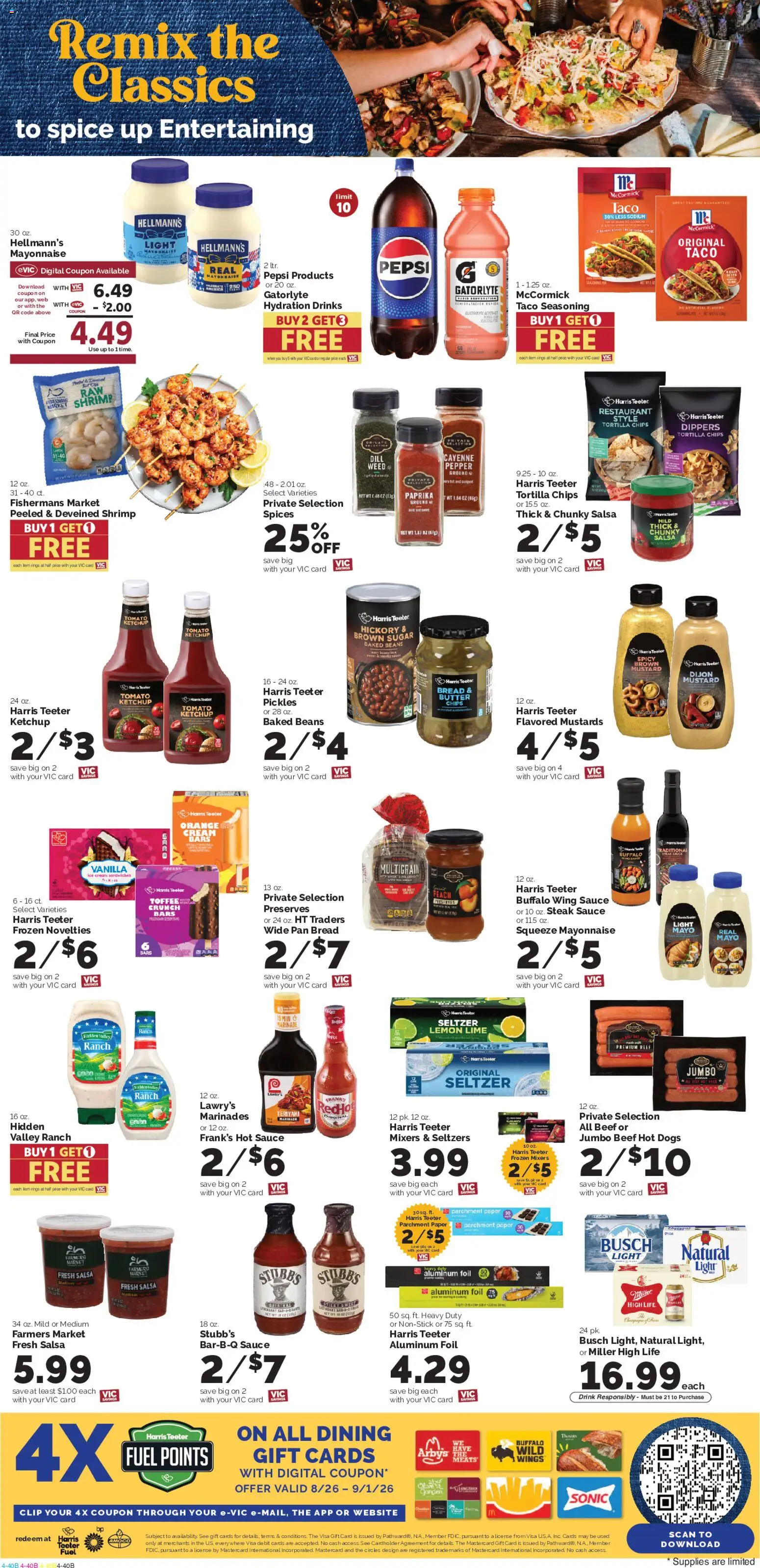 Harris Teeter Weekly Ad - valid from 08/26/2026 | Page: 7 | Products: Beef, Spices, Sugar, Steak