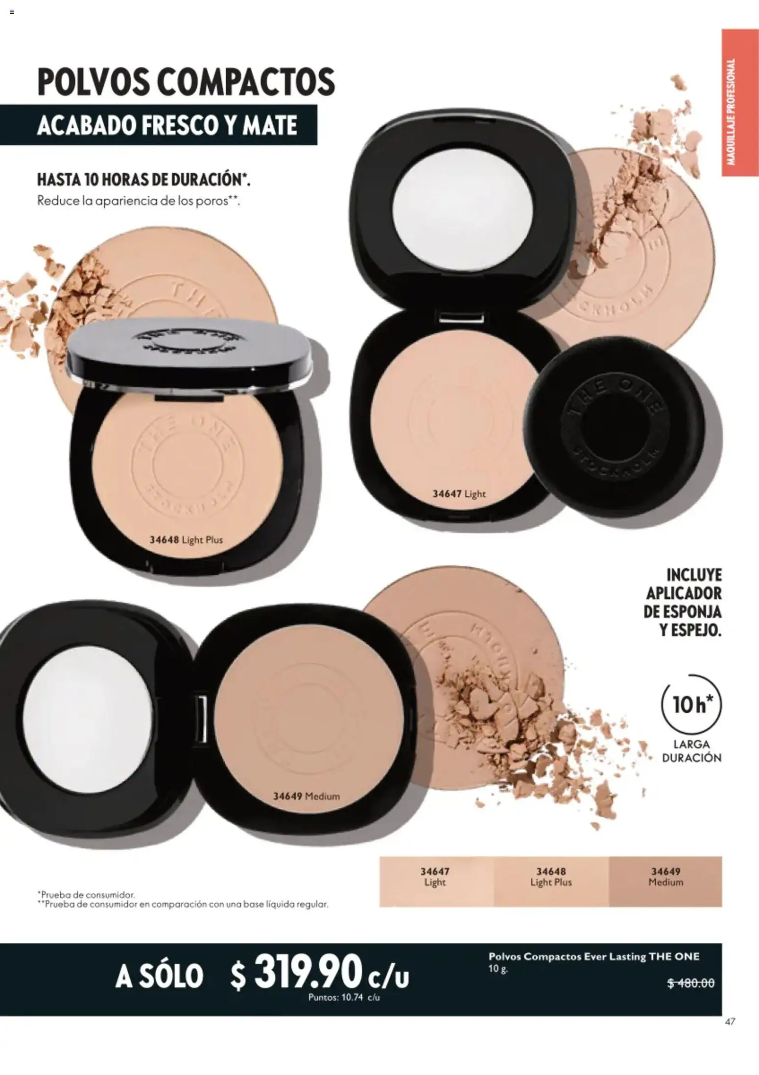 Nuevas ofertas de Oriflame válidas en toda la República Mexicana desde el 22/08/2026. ¡Encuentra las mejores ofertas en Oriflame campaña 12 2026! | Página: 47 | Productos: Esponja, Mate, Maquillaje