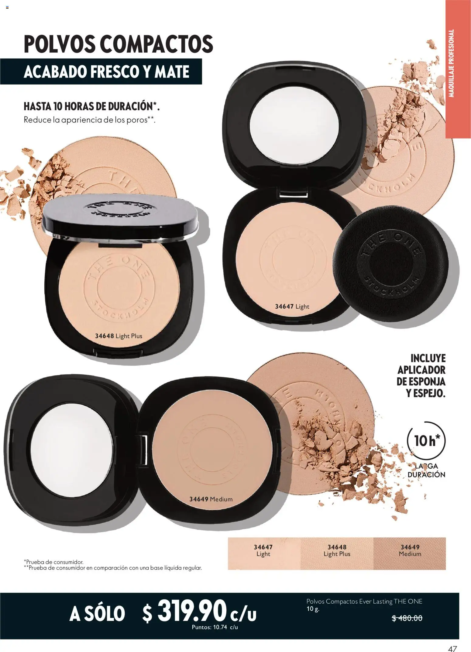 Nuevas ofertas de Oriflame válidas en toda la República Mexicana desde el 22/08/2026. ¡Encuentra las mejores ofertas en Oriflame campaña 12 2026! | Página: 47 | Productos: Esponja, Mate, Maquillaje