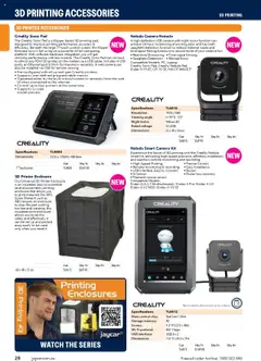 Preview of Jaycar Engineering & Scientific Catalogue 2025/2026  - valid from 09.07.2025 | Page: 28 | Products: Watch, Printer, Camera, Usb