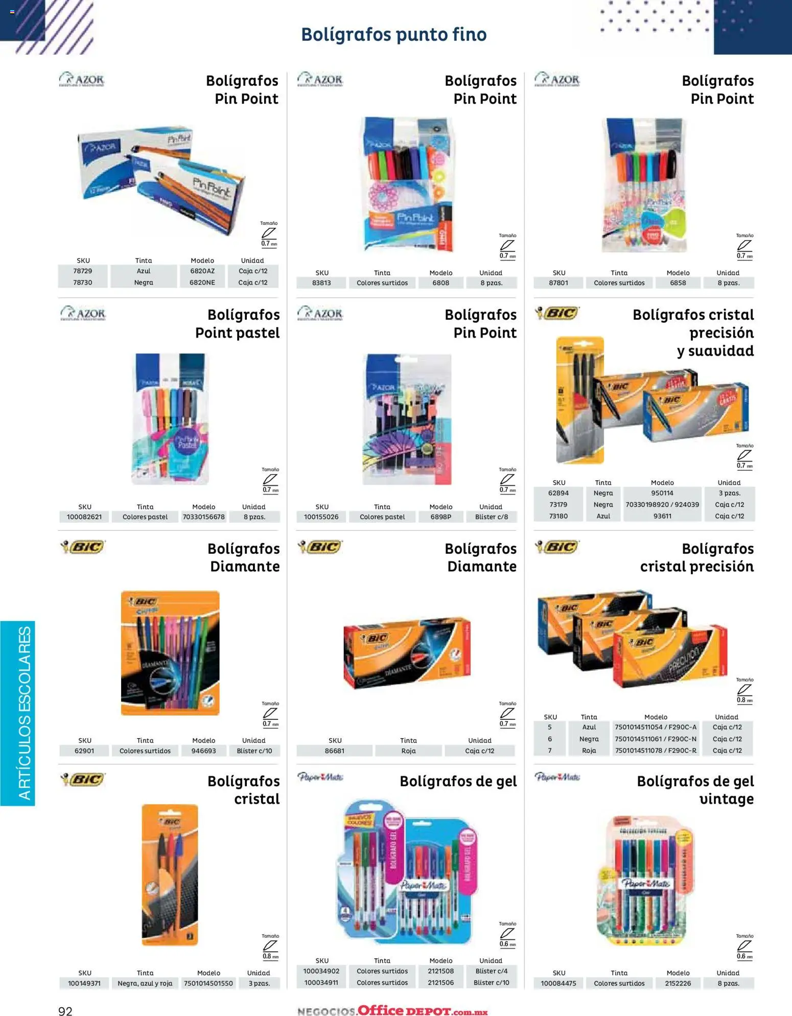 Nuevas ofertas de Office Depot válidas en toda la República Mexicana desde el 12/01/2026. ¡Encuentra las mejores ofertas en Office Depot catálogo 2026! | Página: 94 | Productos: Pastel, Mate, Caja