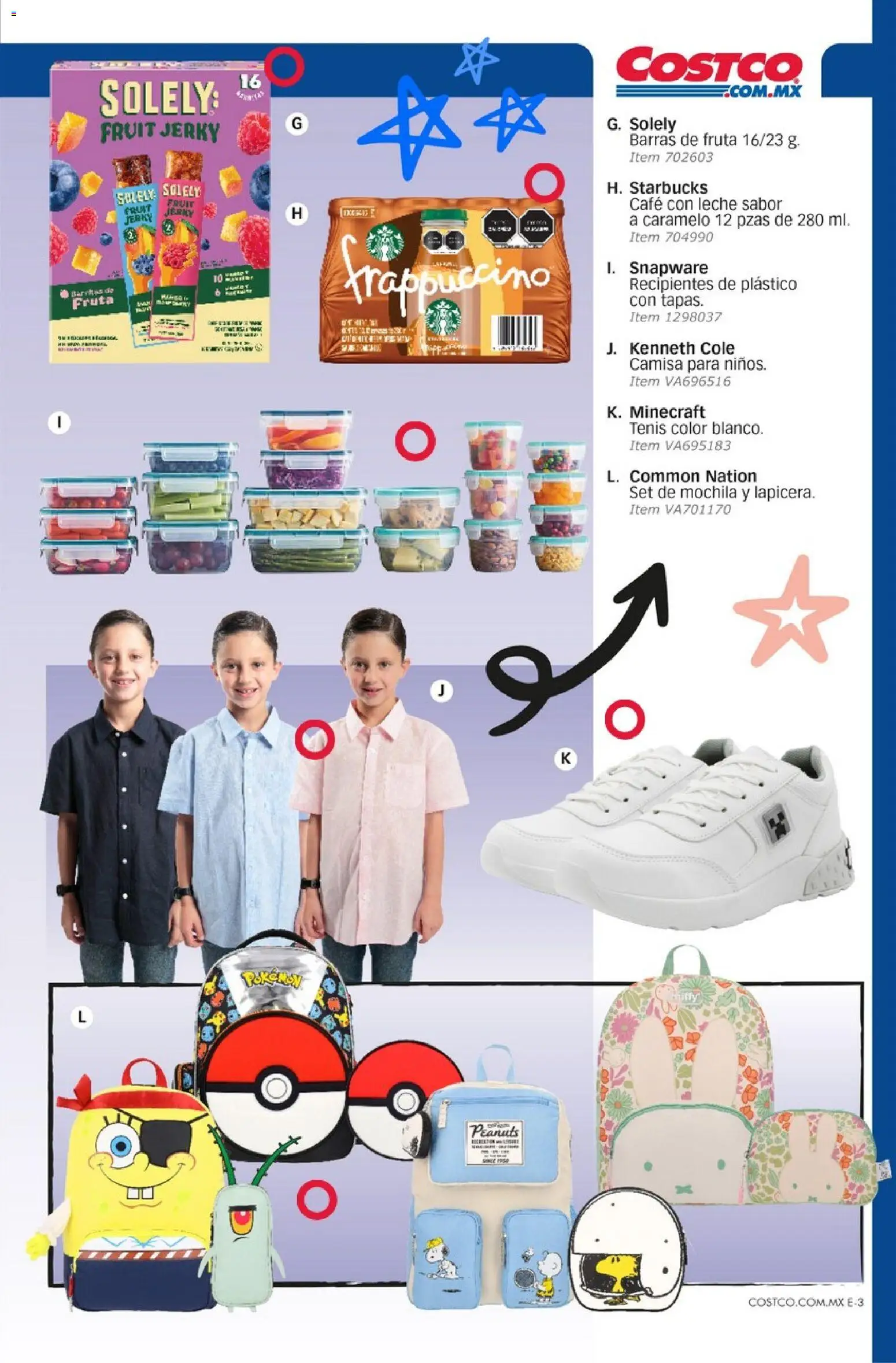 Nuevas ofertas de Costco válidas en toda la República Mexicana desde el 01/08/2026. ¡Encuentra las mejores ofertas en Costco catálogo Agosto! | Página: 97 | Productos: Tenis, Camisa, Mochila, Café