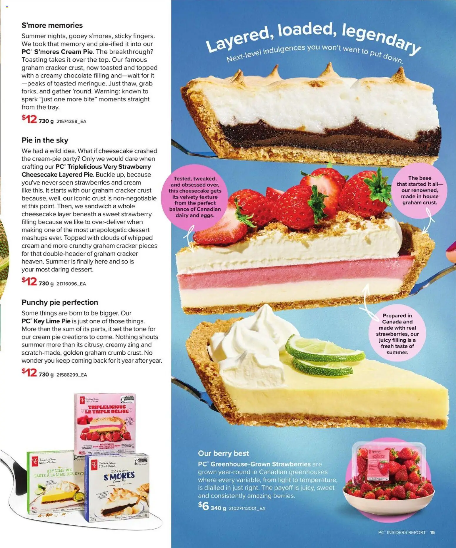 No Frills flyer valid from 14.05.2026 | Page: 15 | Products: Strawberries, Cream, PC, Chocolate
