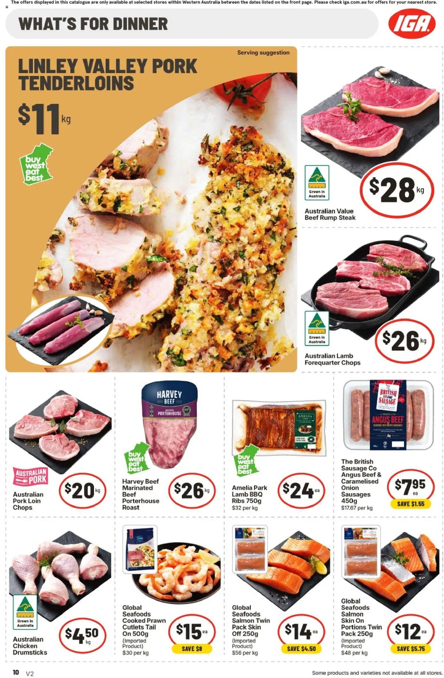 IGA catalogue - valid from 16/09/2026 | Page: 11 | Products: Beef, Salmon, Sausage, Onion