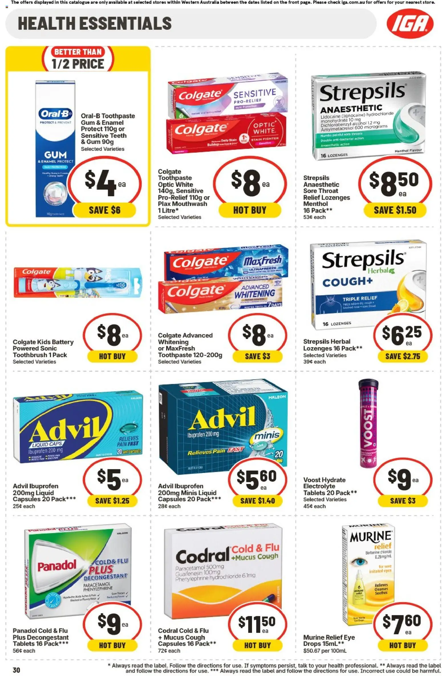 IGA catalogue - valid from 01/07/2026 | Page: 30 | Products: Gum, Mouthwash, Toothbrush, Herbal