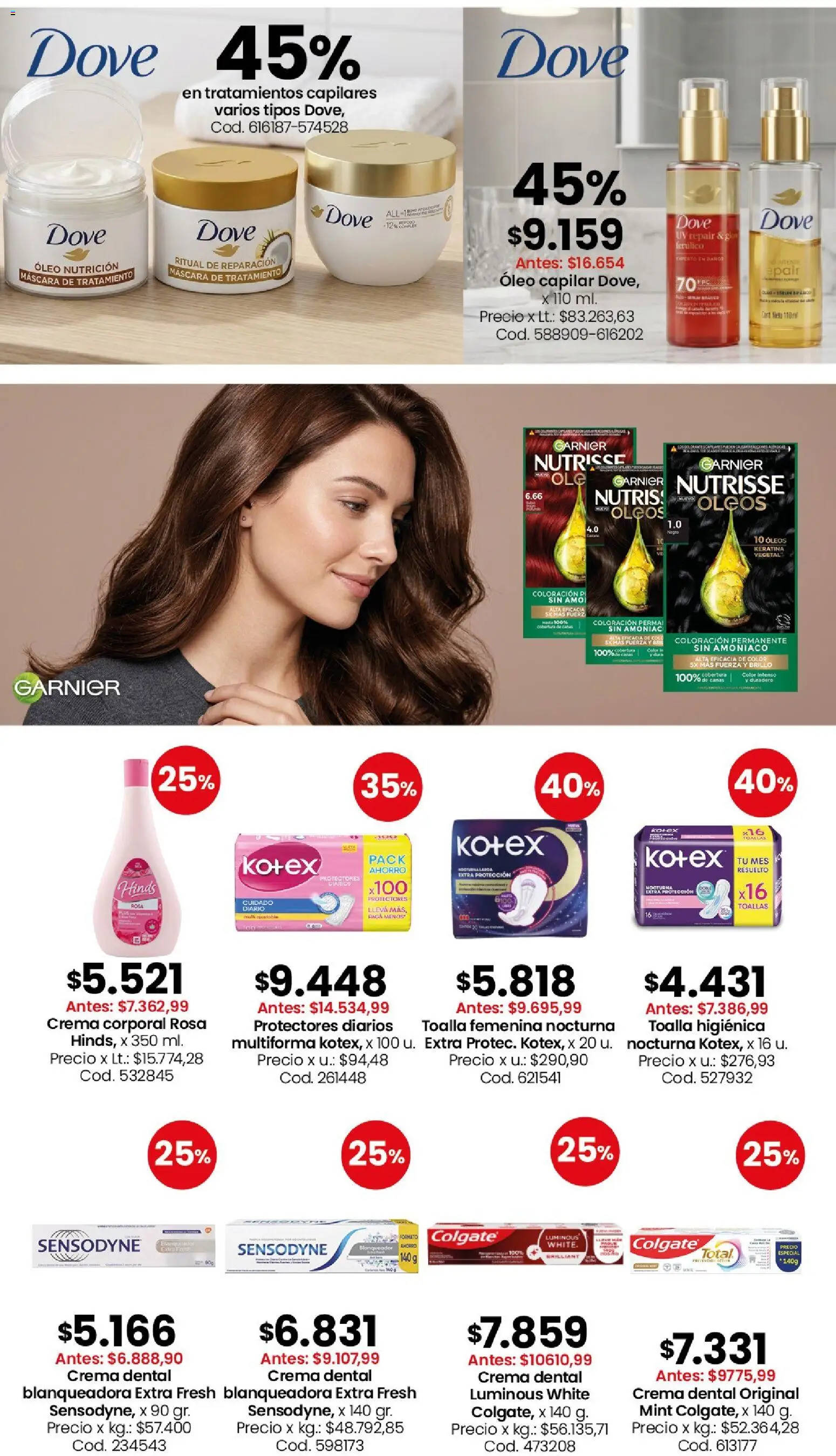 Coto - Perfumería y limpieza │ válido desde el 03/08/2026 | Página: 5 | Productos: Toalla, Body, Brillo, Protectores diarios