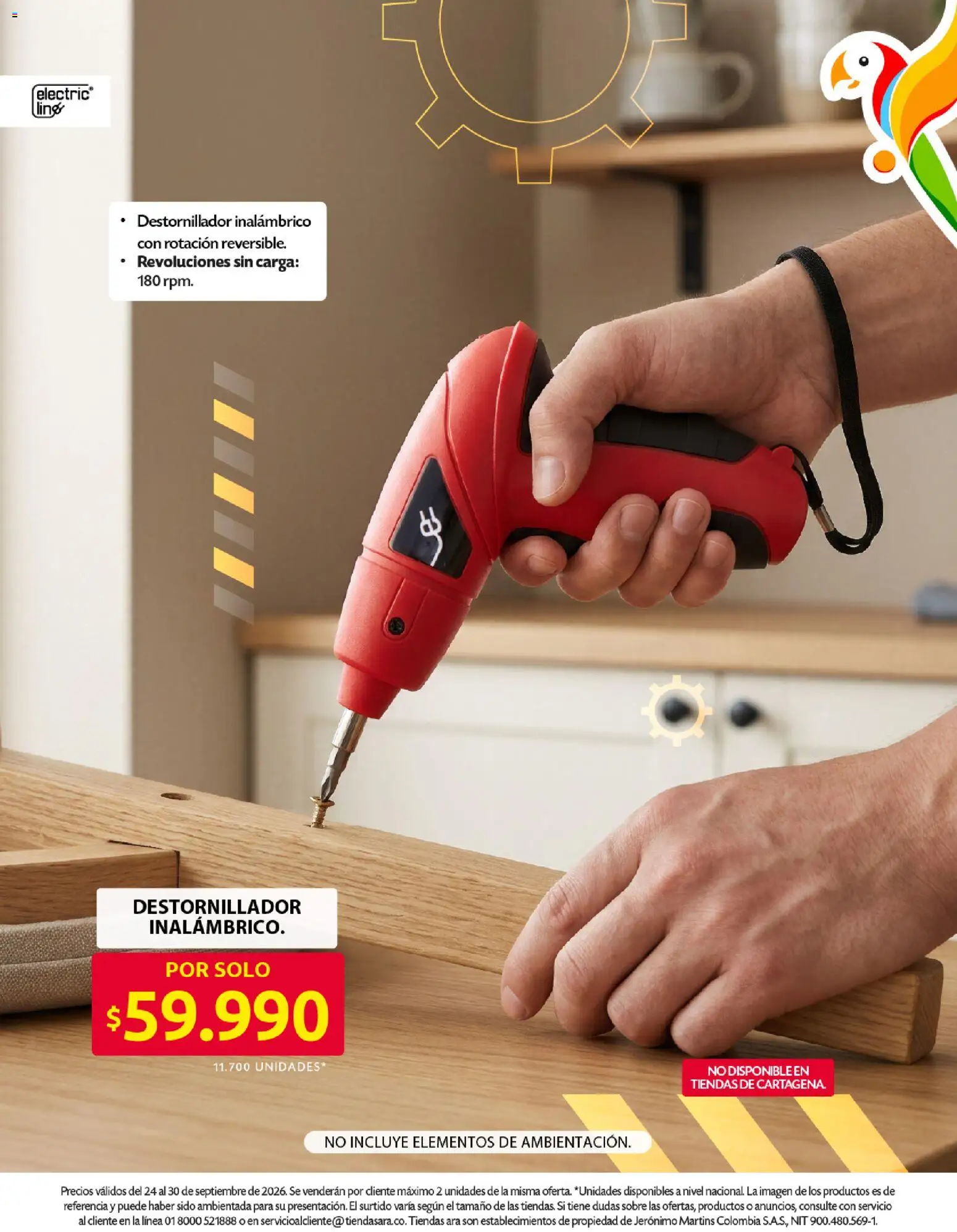 Ara revista - valida desde el 24/09/2026 | Página: 6 | Productos: Sobre, Destornillador inalámbrico, Destornillador