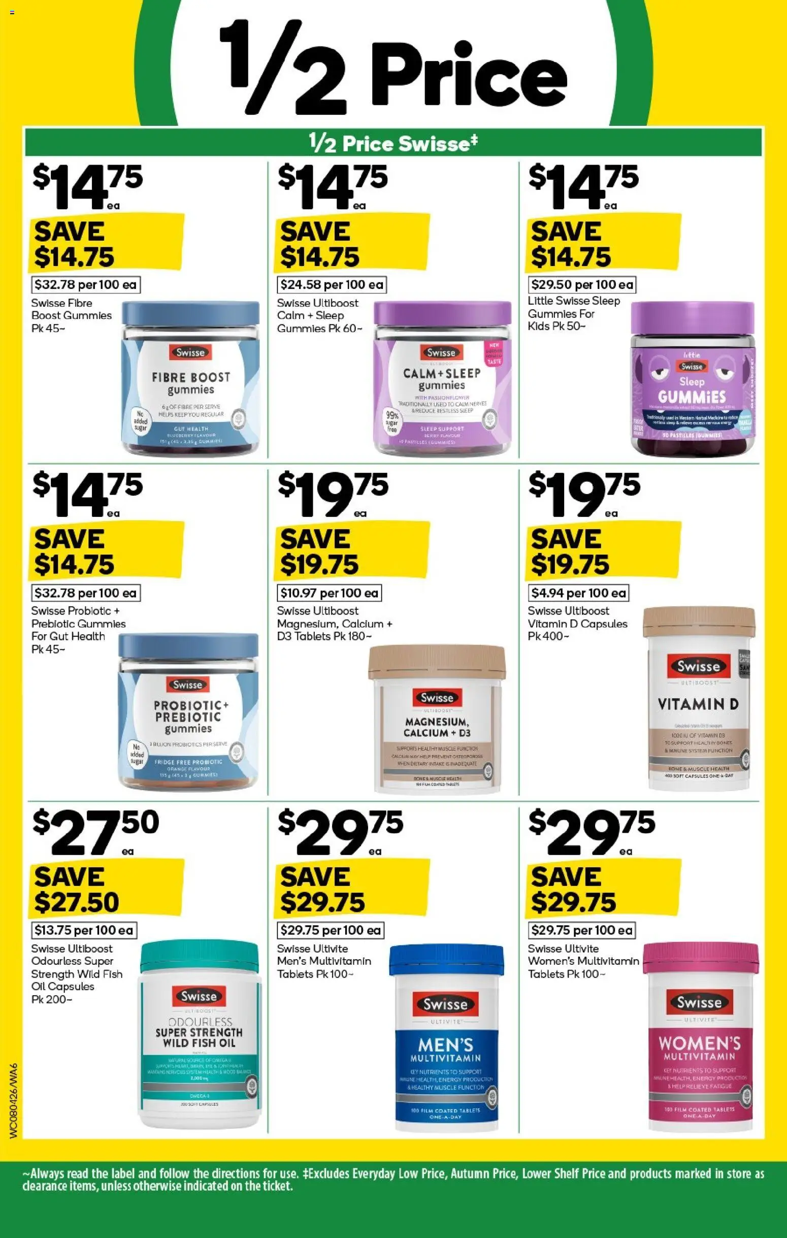 Woolworths catalogue - valid from 08.04.2026 | Page: 6 | Products: Fish, Fish oil, Multivitamin, Fridge