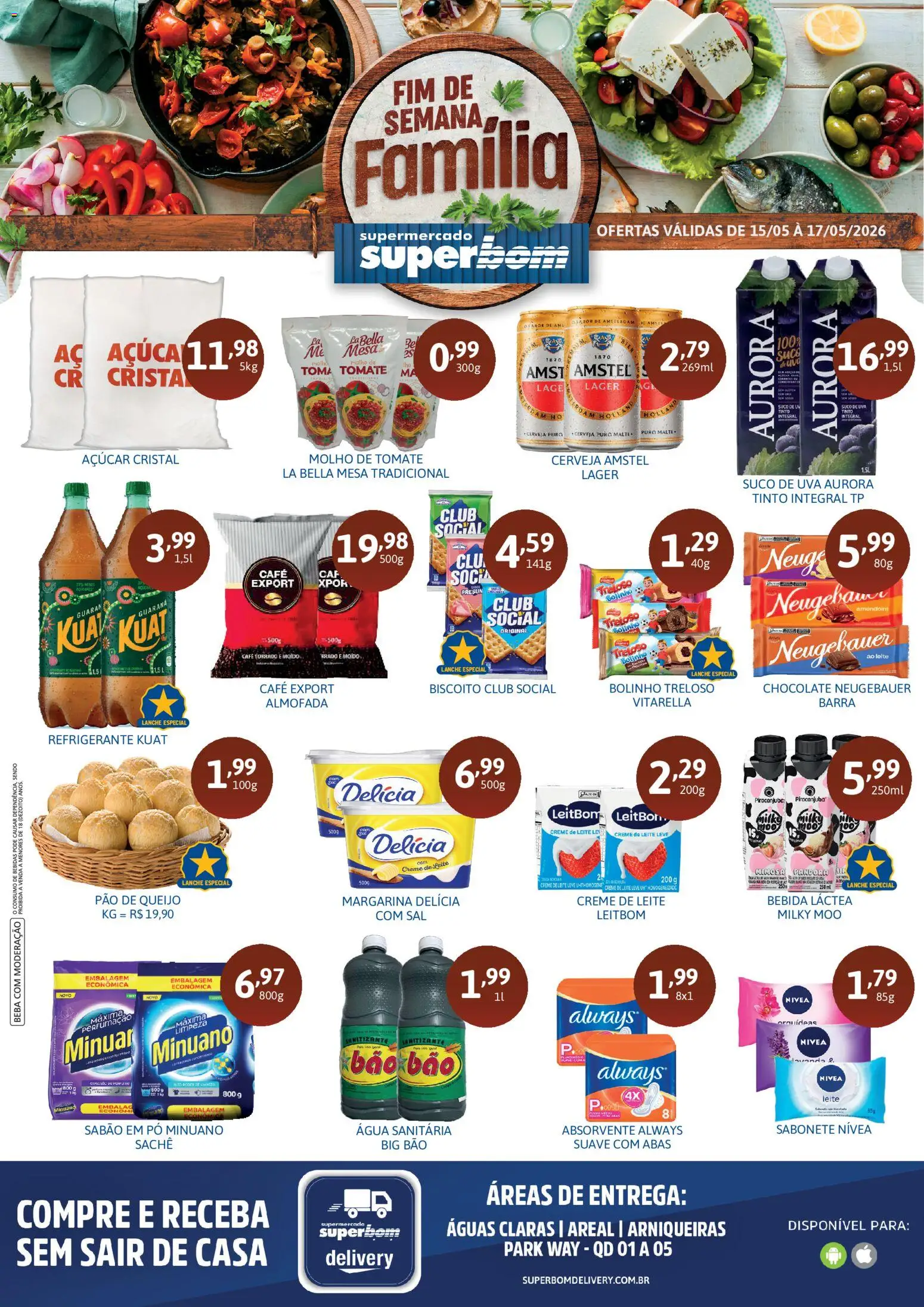 Superbom Folheto - válido de 15.05.2026 | Página: 1 | Produtos: Guaraná, Almofada, Suco, Refrigerante