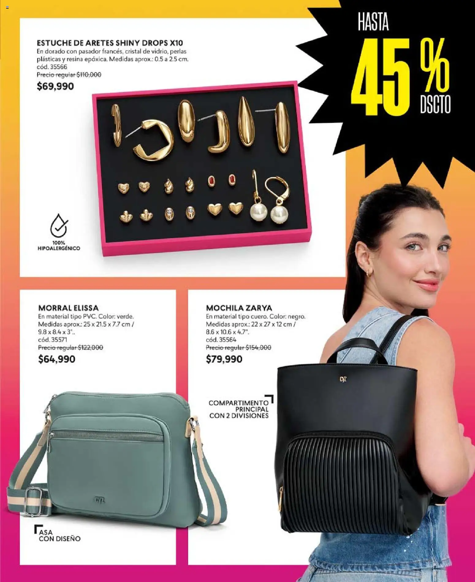 CyZone revista - valida desde el 05.06.2026 | Página: 49 | Productos: Mochila, Estuche, Aretes, Morral
