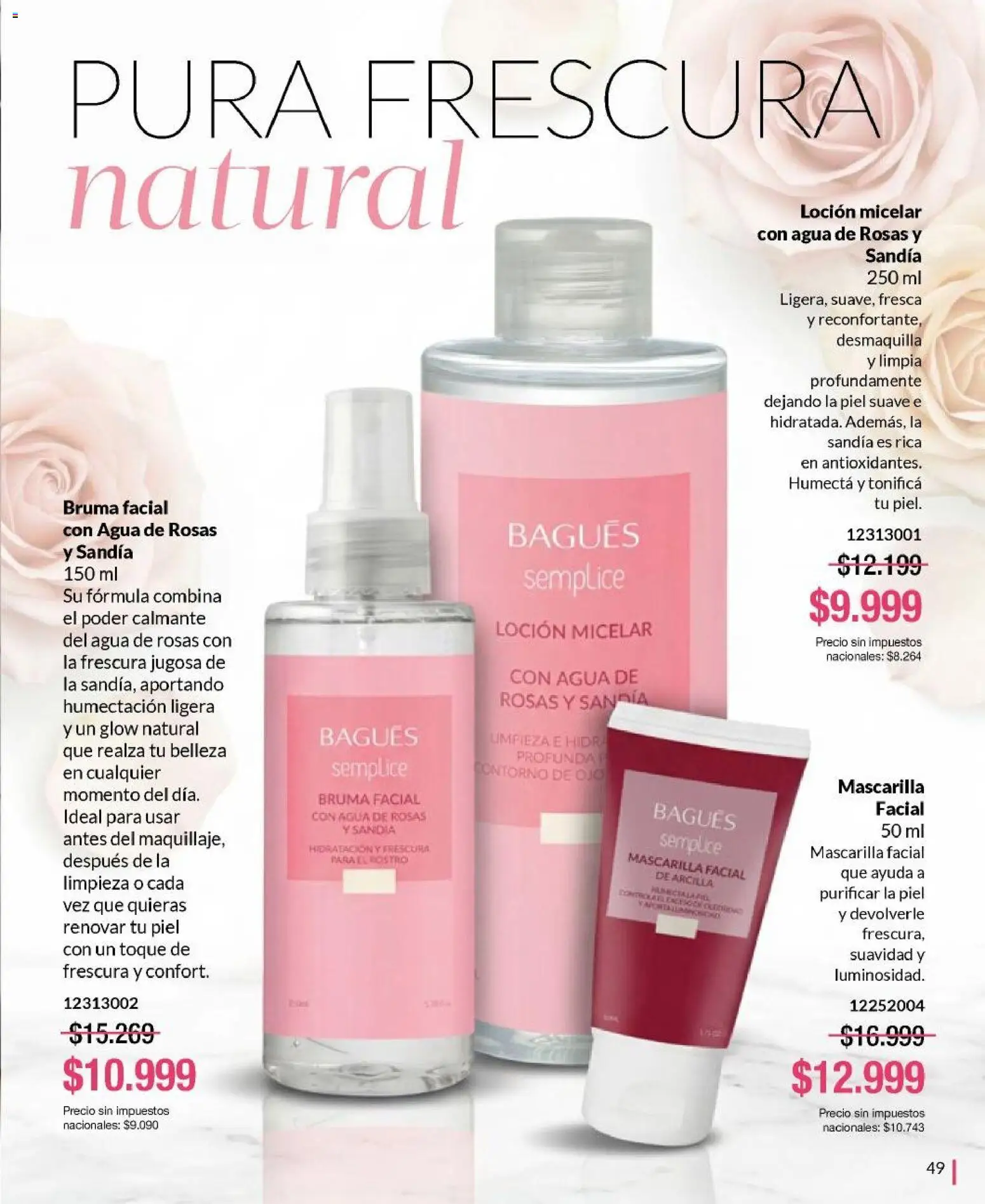 Bagués - Catálogo │ válido desde el 01.06.2026 | Página: 49 | Productos: Mascarilla, Sandía, Loción, Agua