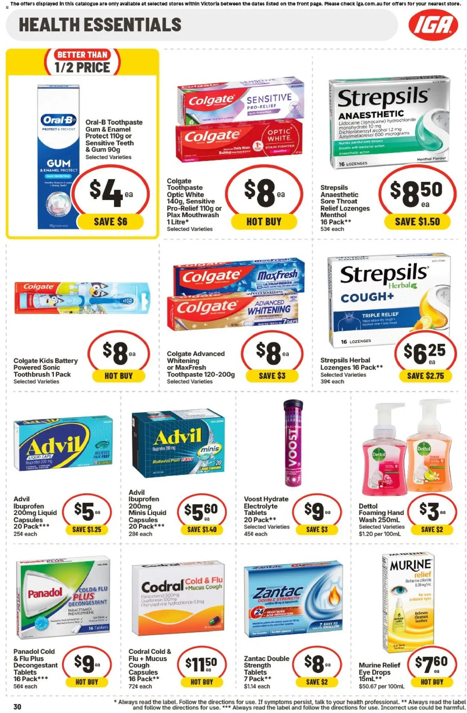 IGA catalogue - valid from 01/07/2026 | Page: 29 | Products: Gum, Toothpaste, Toothbrush, Tablets