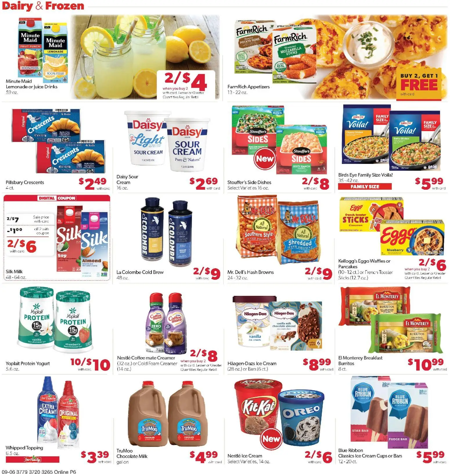 Family Fare Weekly Ad - NE - valid from 09/06/2026 | Page: 10 | Products: Dishes, Waffles, Sour cream, Mozzarella