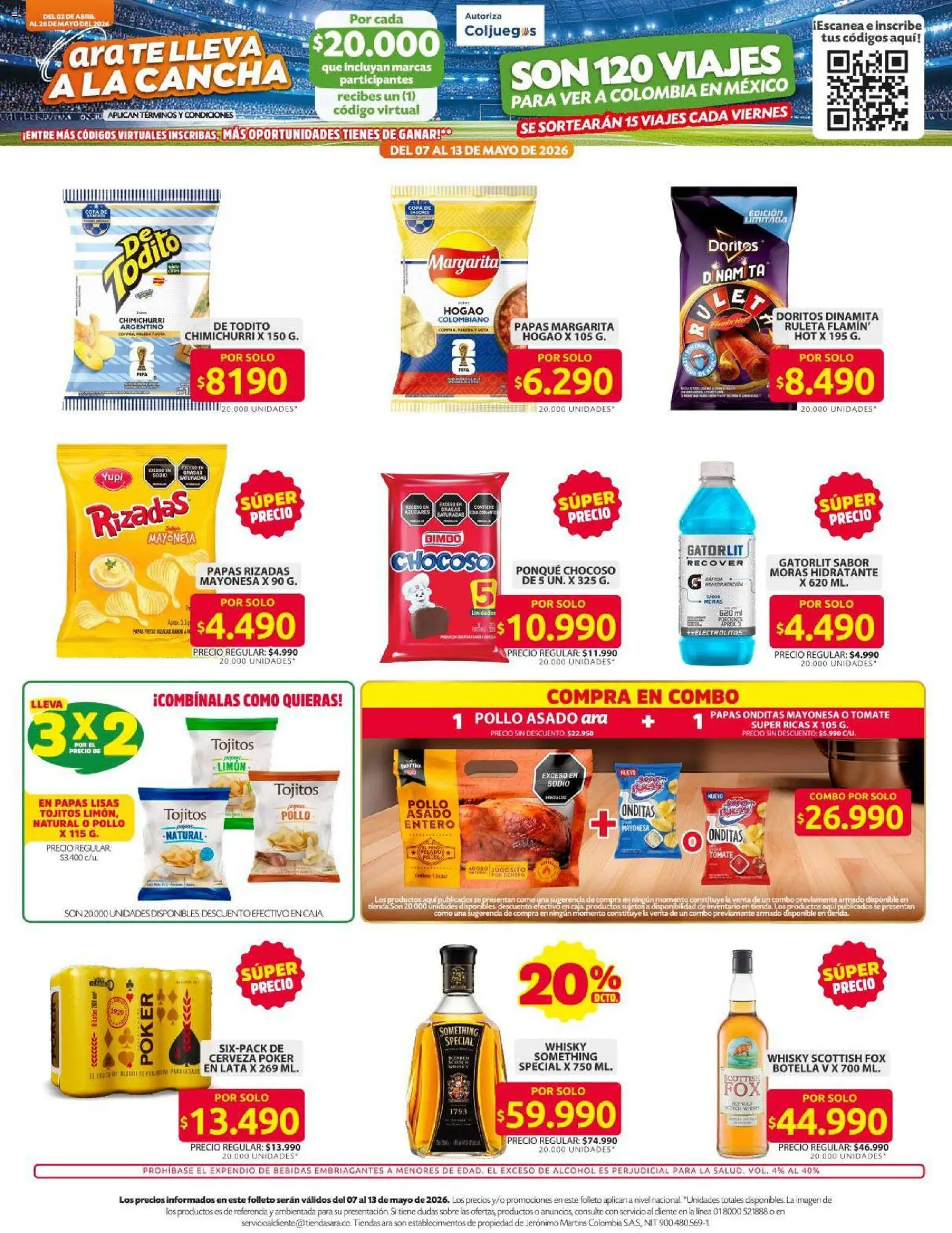 Ara revista - valida desde el 07.05.2026 | Página: 15 | Productos: Té, Peso, Limón, Cerveza