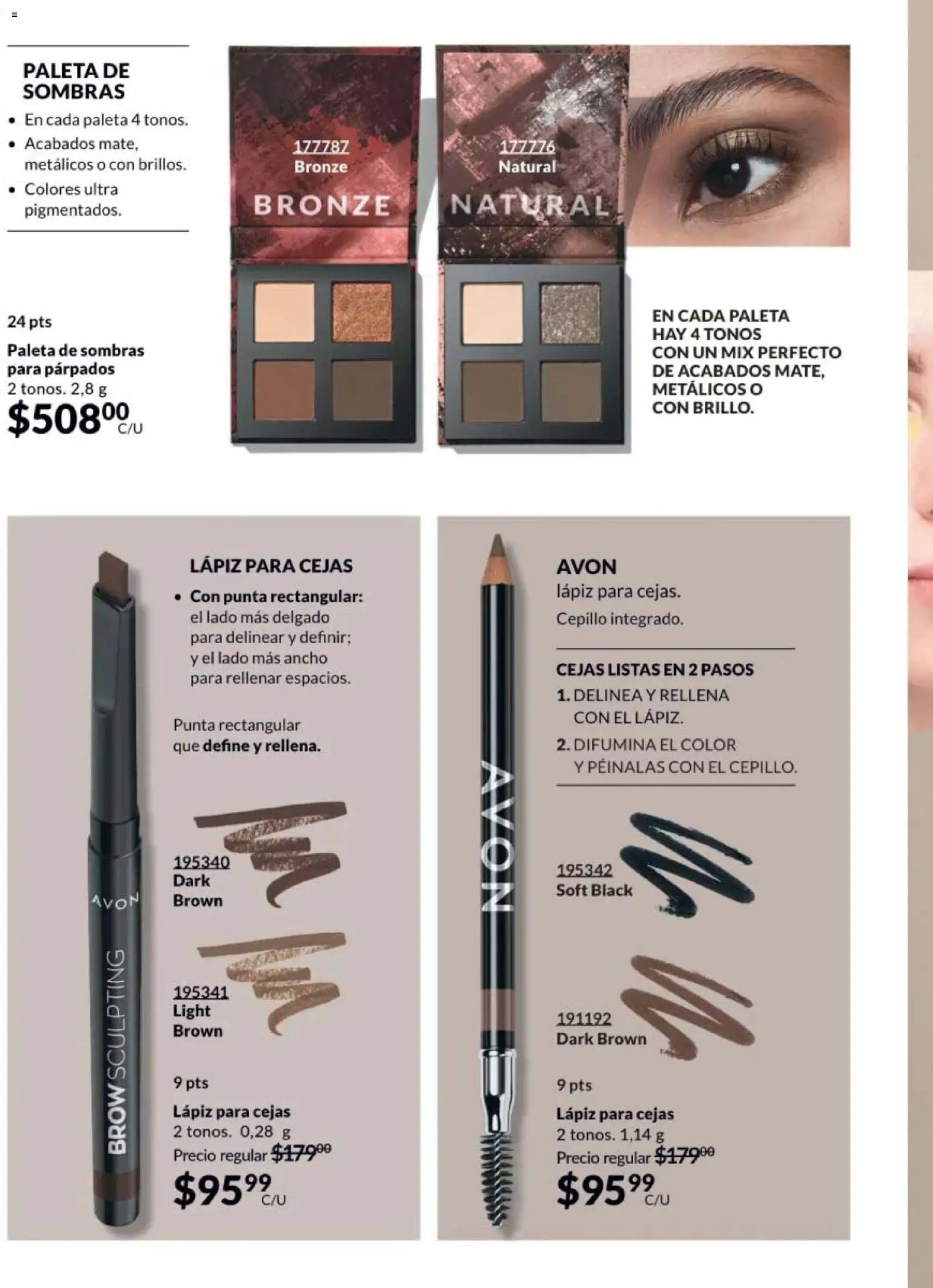 Nuevas ofertas de AVON válidas en toda la República Mexicana desde el 20/02/2026. ¡Encuentra las mejores ofertas en AVON campaña 4 2026! | Página: 22 | Productos: Paleta, Cepillo