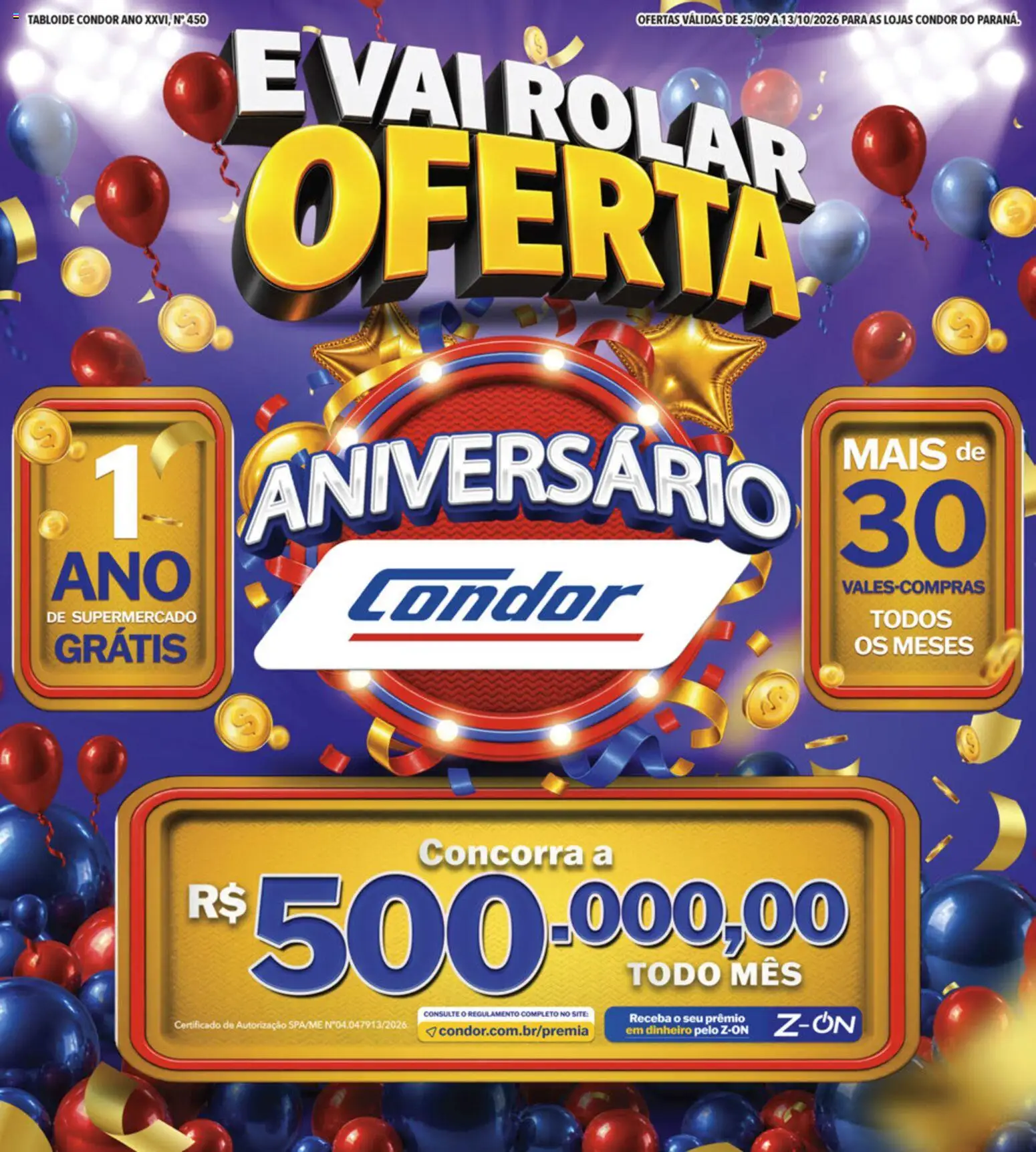 Supermercados Condor Folheto - válido de 25/09/2026 | Página: 1
