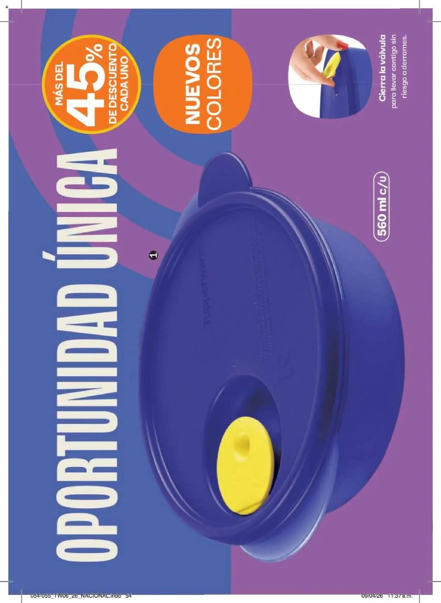 Nuevas ofertas de Tupperware válidas en toda la República Mexicana desde el 18/05/2026. ¡Encuentra las mejores ofertas en Tupperware catálogo! | Página: 54 | Productos: Válvula