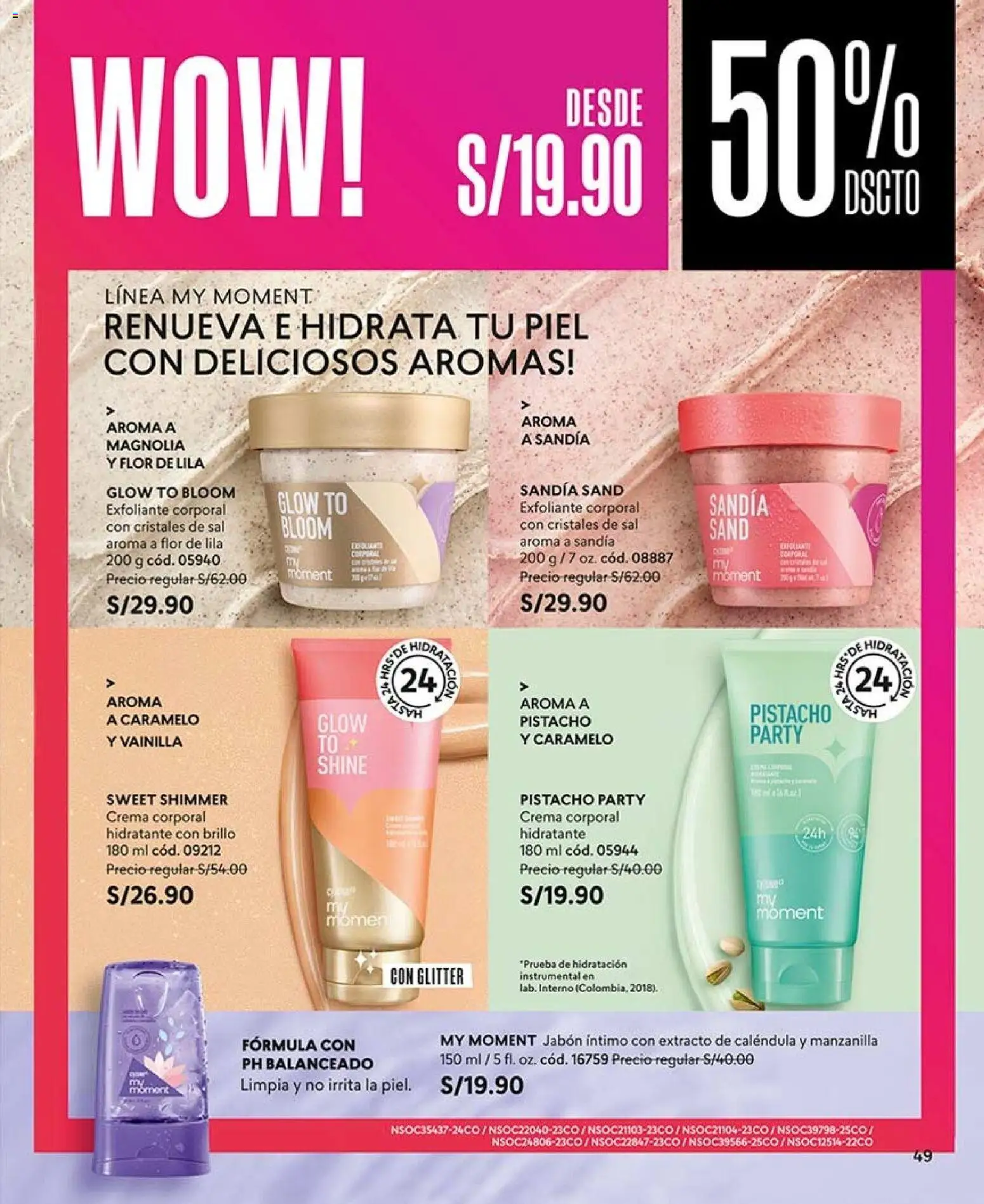 Catálogo CyZone válido desde 02/08/2026 | Página: 49 | Productos: Exfoliante, Jabón, Crema