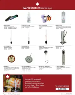 Preview of BMR - Agrizone Maple Sugaring Guide from shop BMR valid from Jan 1, 2026 | Page: 6 | Products: Watch, Video, Thermometer