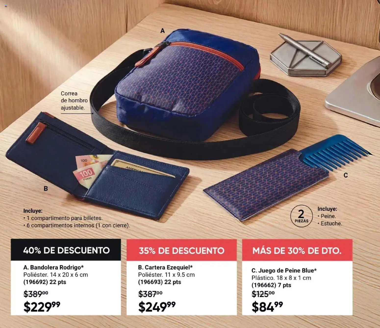 Nuevas ofertas de AVON válidas en toda la República Mexicana desde el 31/07/2026. ¡Encuentra las mejores ofertas en AVON Casa & Estilo 12 2026! | Página: 135 | Productos: Pesas, Estuche, Juego, Peine