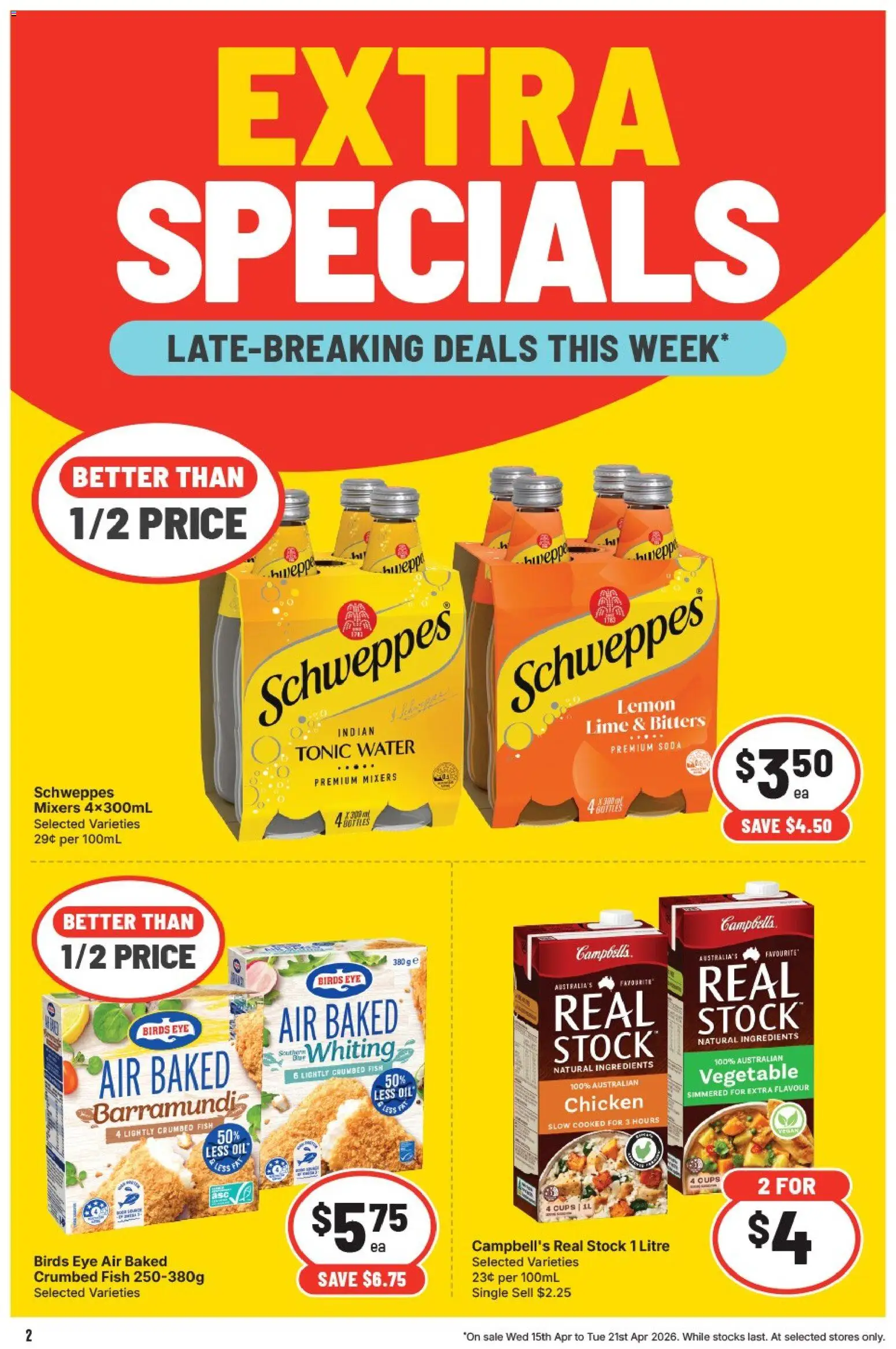 IGA catalogue - valid from 15.04.2026 | Page: 3 | Products: Powder, Fish, Pepsi, Laundry