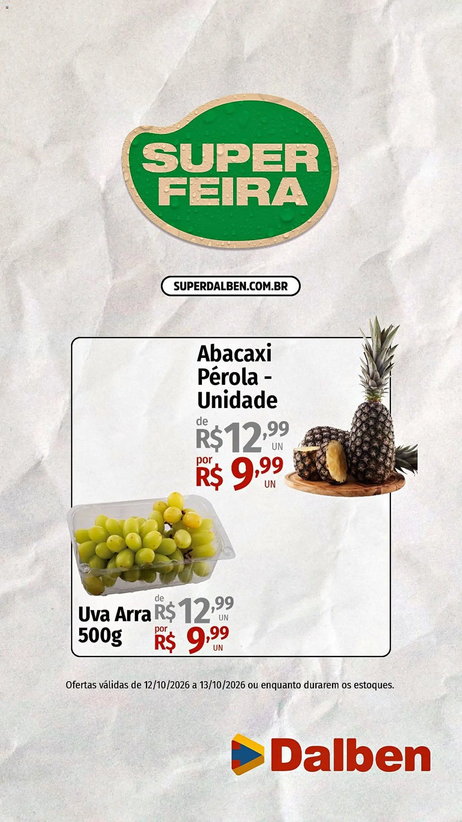 Supermercado Dalben Folheto - válido de 12/10/2026 | Página: 1