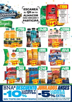 Vista previa Almacor catálogo válido desde el 11.06.2026 | Página: 5 | Productos: Gaseosa, Mani, Jugo, Alfajor