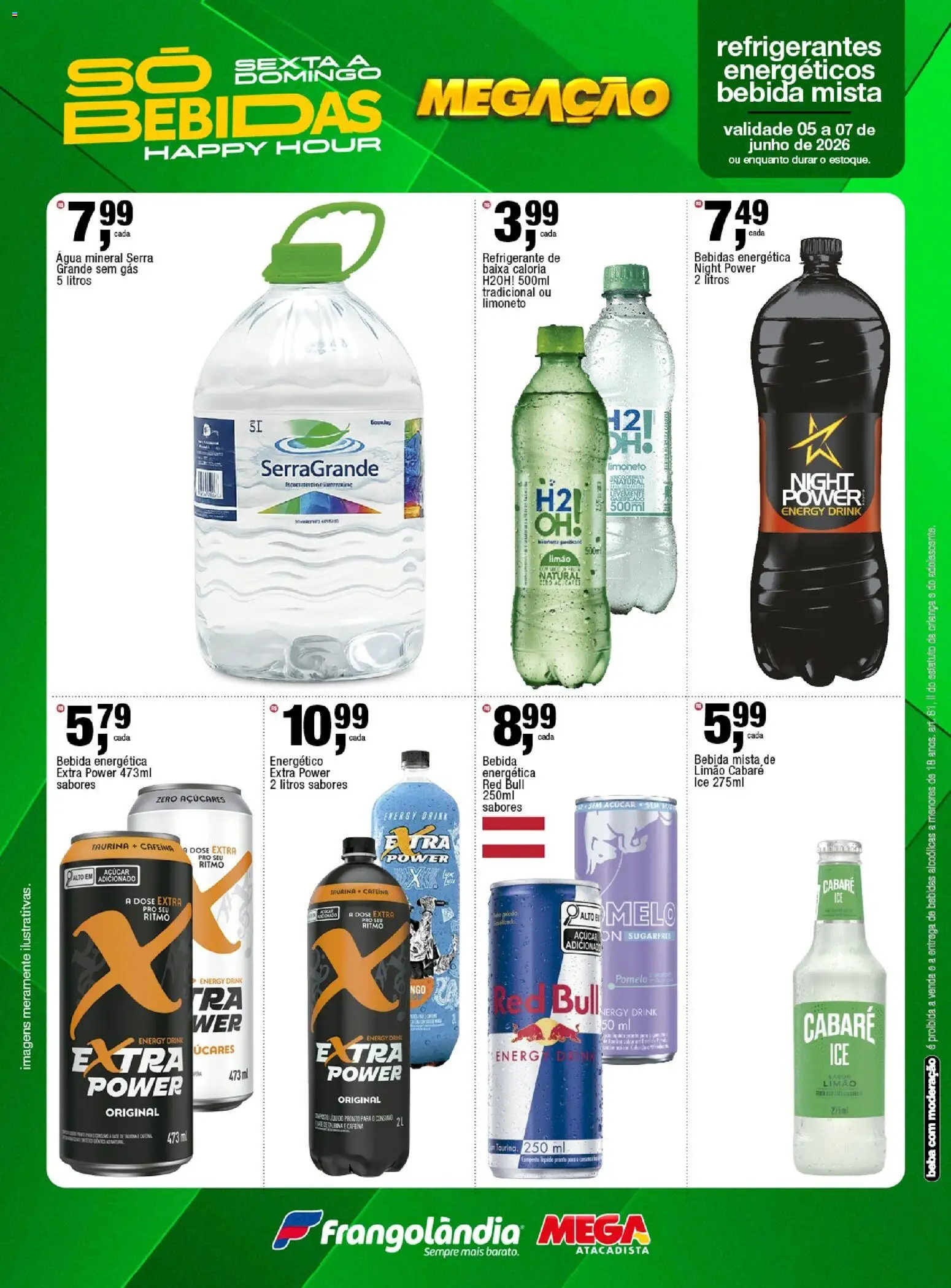 Frangolândia Folheto - válido de 05.06.2026 | Página: 1 | Produtos: Energético, Bebida, Açúcar, Refrigerante