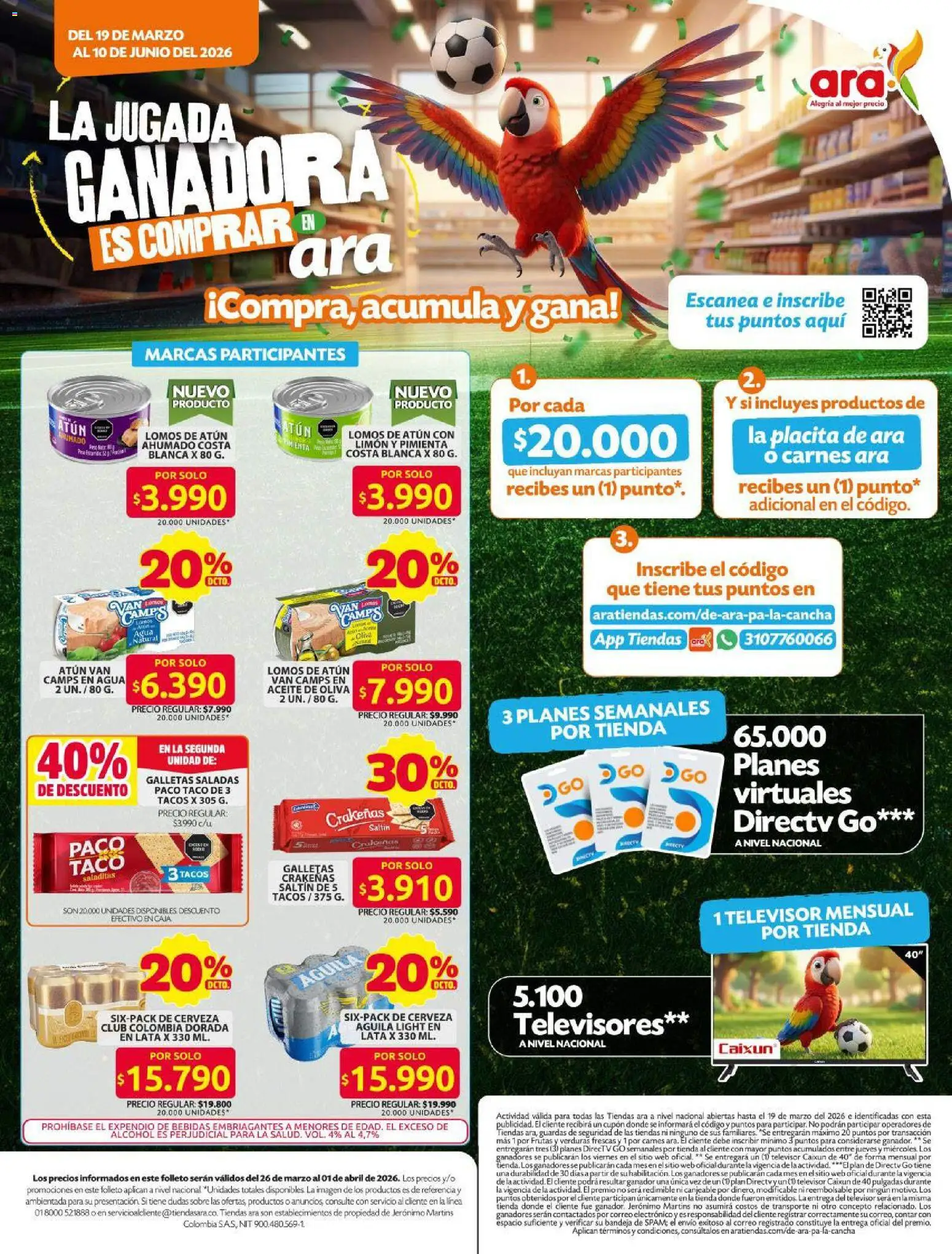 Ara revista - valida desde el 19.03.2026 | Página: 1 | Productos: Pimienta, Televisor, Lenceria, Tintura