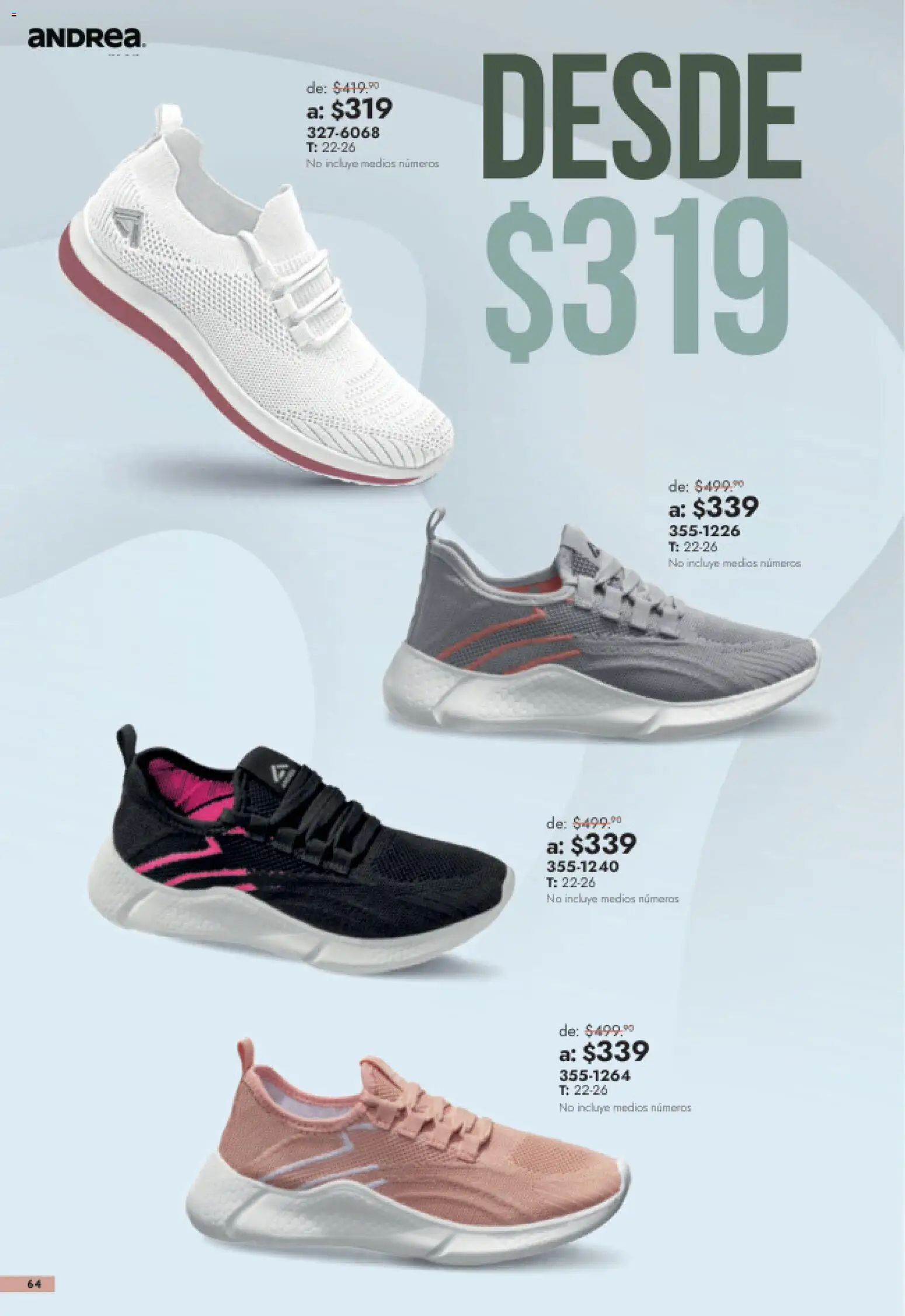 Nuevas ofertas de Andrea válidas en toda la República Mexicana desde el 26/07/2026. ¡Encuentra las mejores ofertas en Andrea catálogo Outlet! | Página: 64