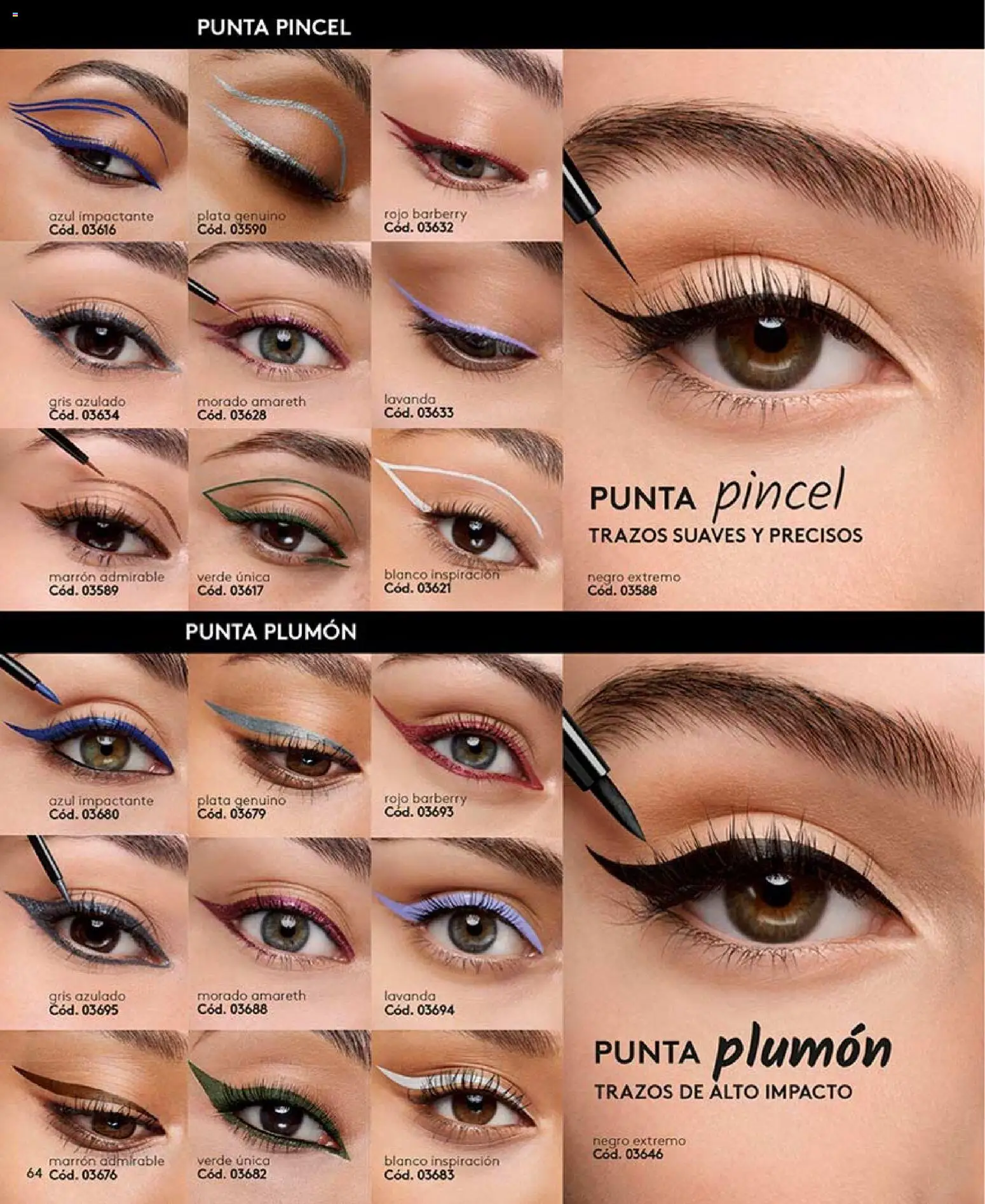 Catálogo Ésika Campaña 11 │ válido desde el 15.06.2026 | Página: 64 | Productos: Plumón, Pincel