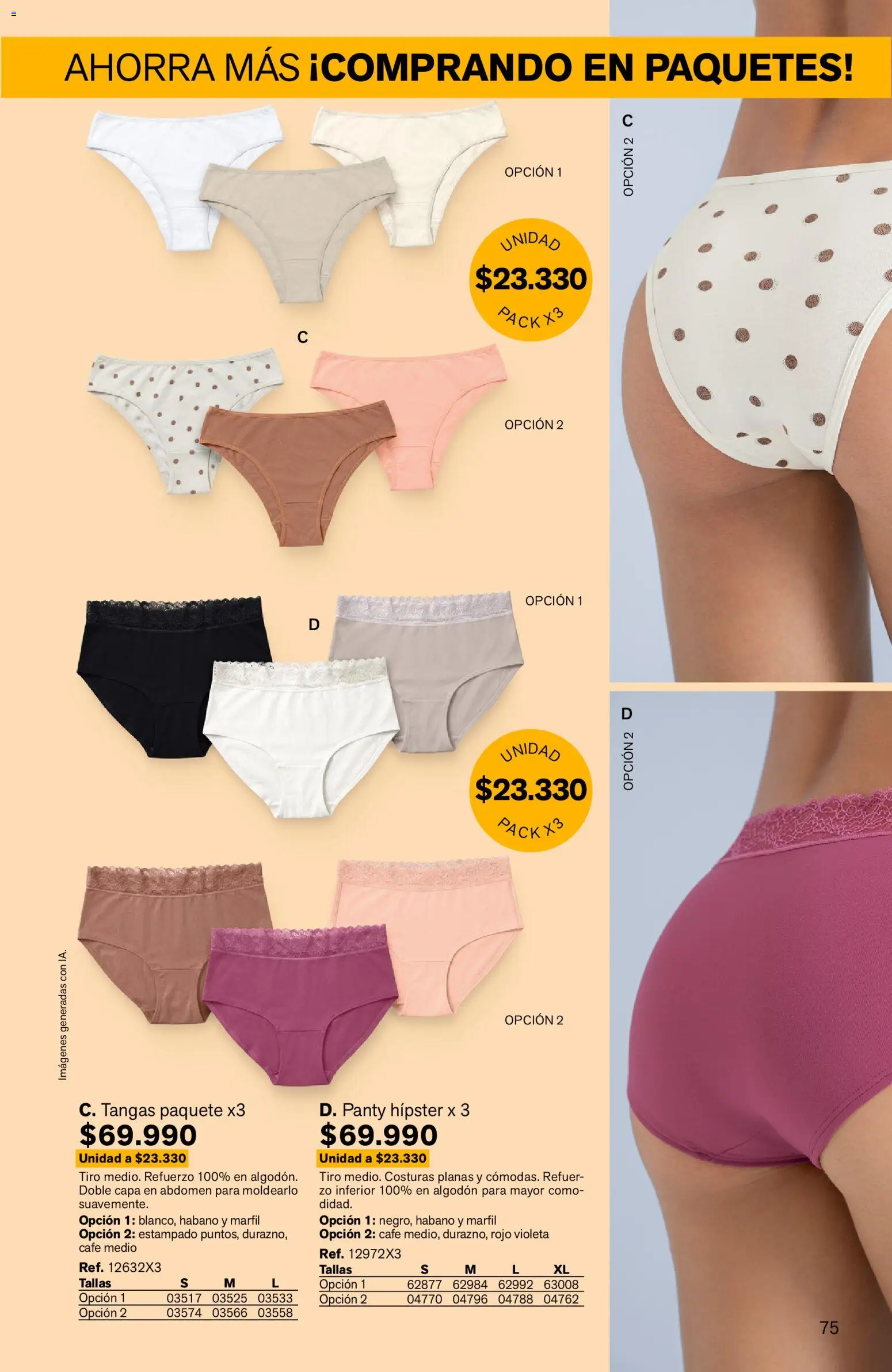 Leonisa revista - valida desde el 24/08/2026 | Página: 75 | Productos: Algodón, Café