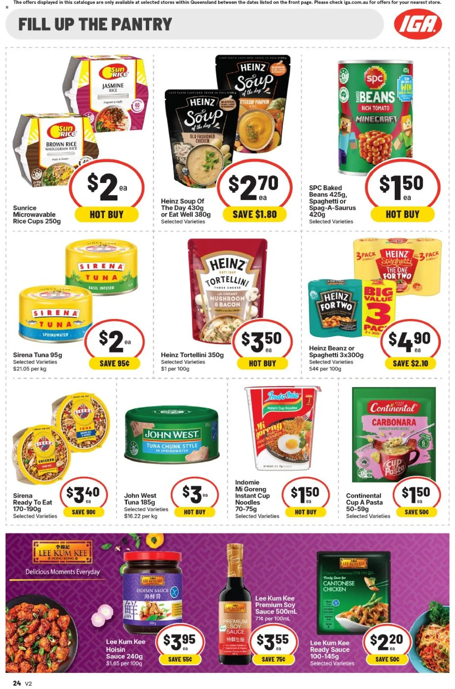 IGA catalogue - valid from 22/07/2026 | Page: 20 | Products: Cups, Pasta, Sauce, Soup