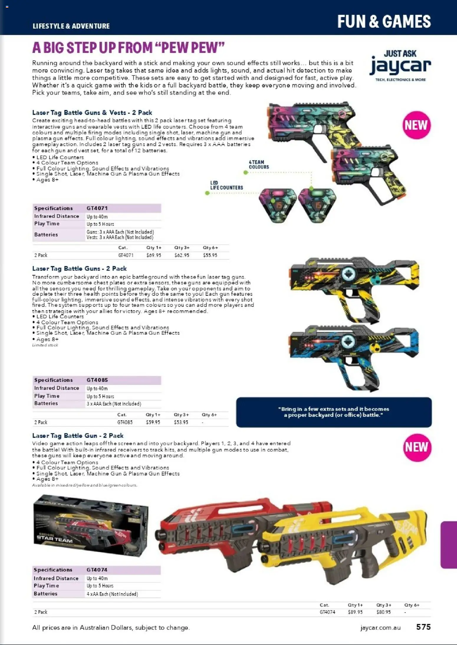 Jaycar catalogue - valid from 31/08/2026 | Page: 572 | Products: Vest, Batteries, Game, Video