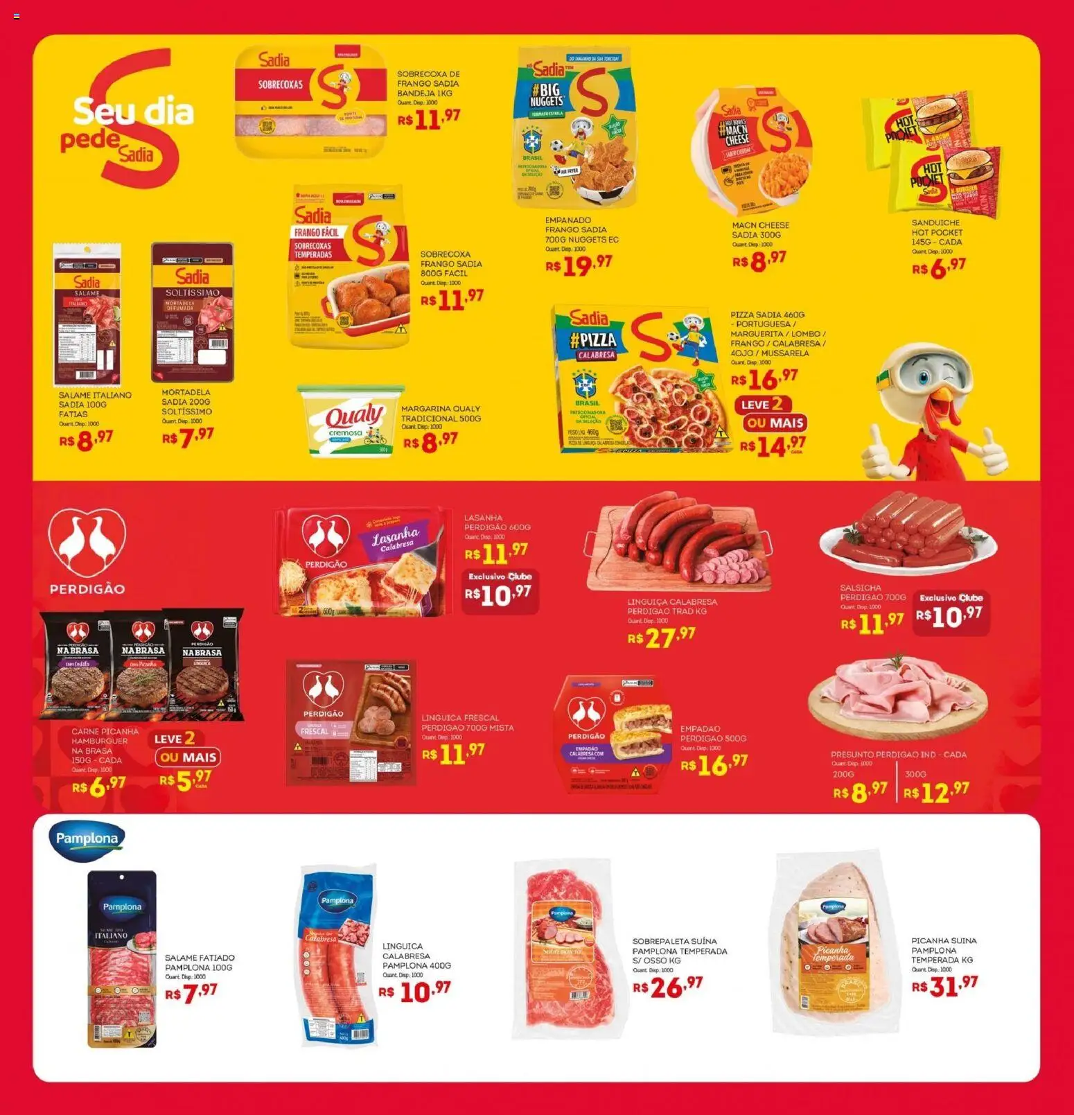 Bistek Supermercados Folheto - válido de 23/09/2026 | Página: 13 | Produtos: Picanha, Pizza, Mortadela, Lasanha