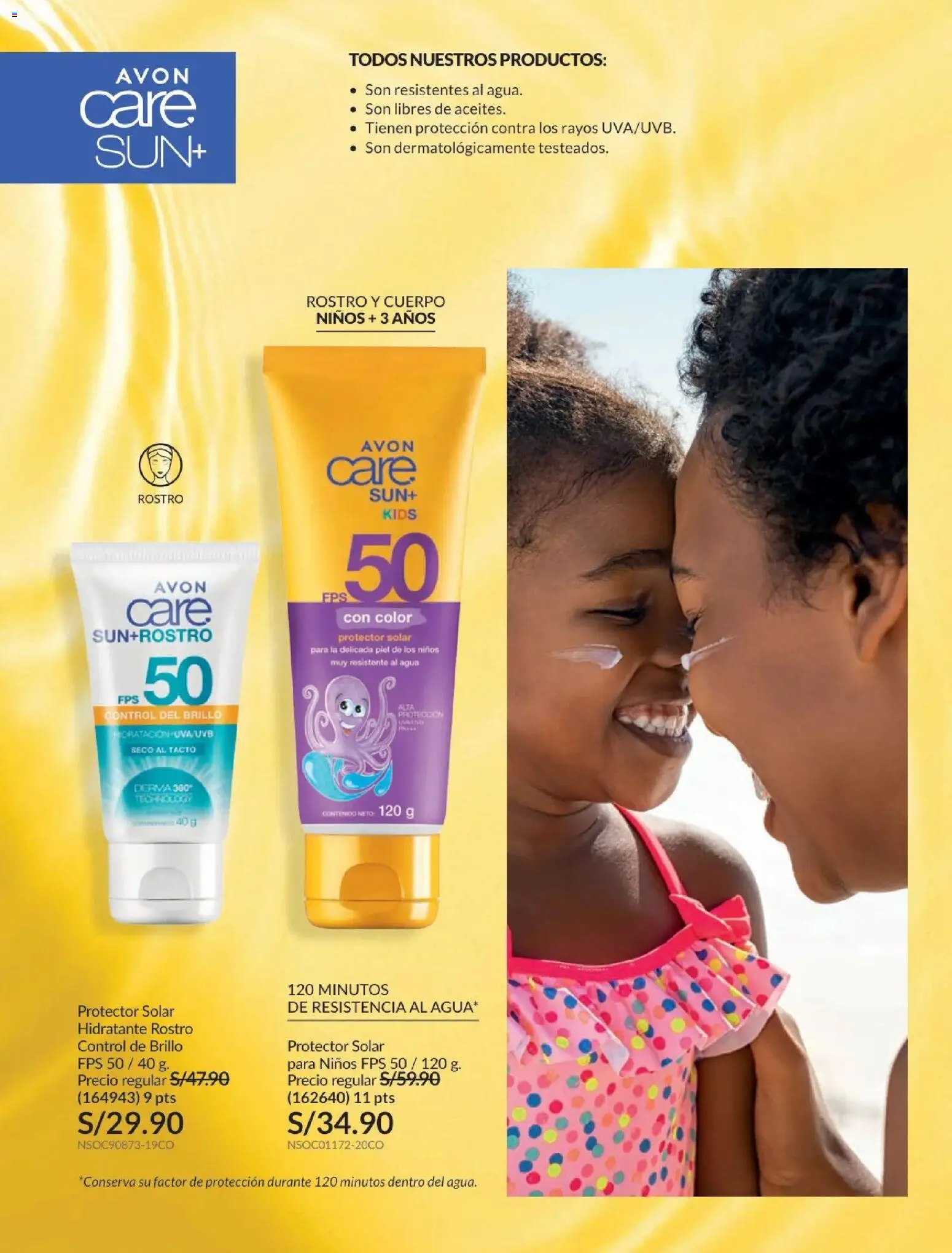 Catálogo Avon válido desde 21/04/2026 | Página: 160 | Productos: Protector solar