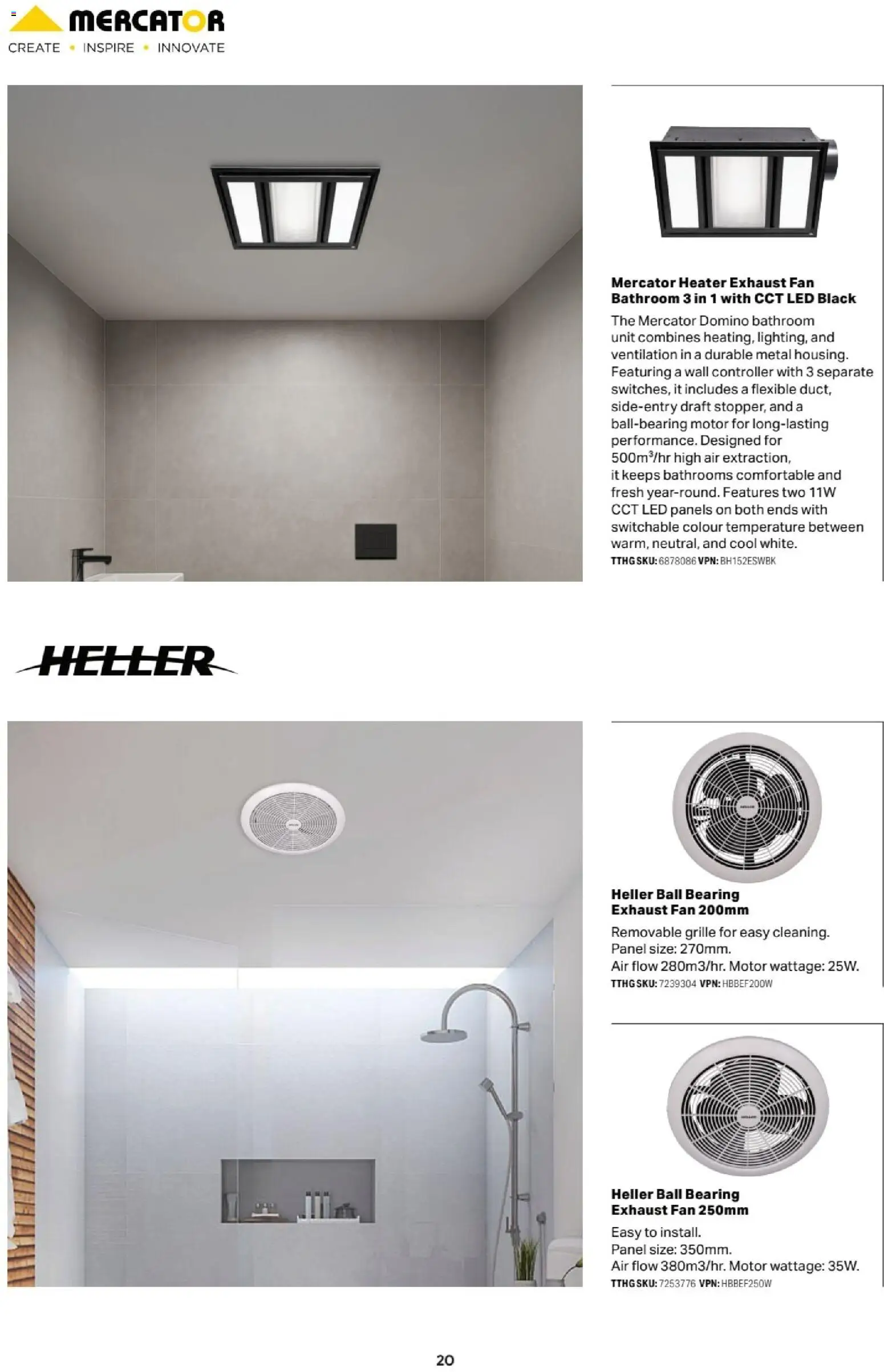Mitre 10 catalogue - valid from 13.02.2026 | Page: 20 | Products: Heater, Controller, Fan, Bathroom