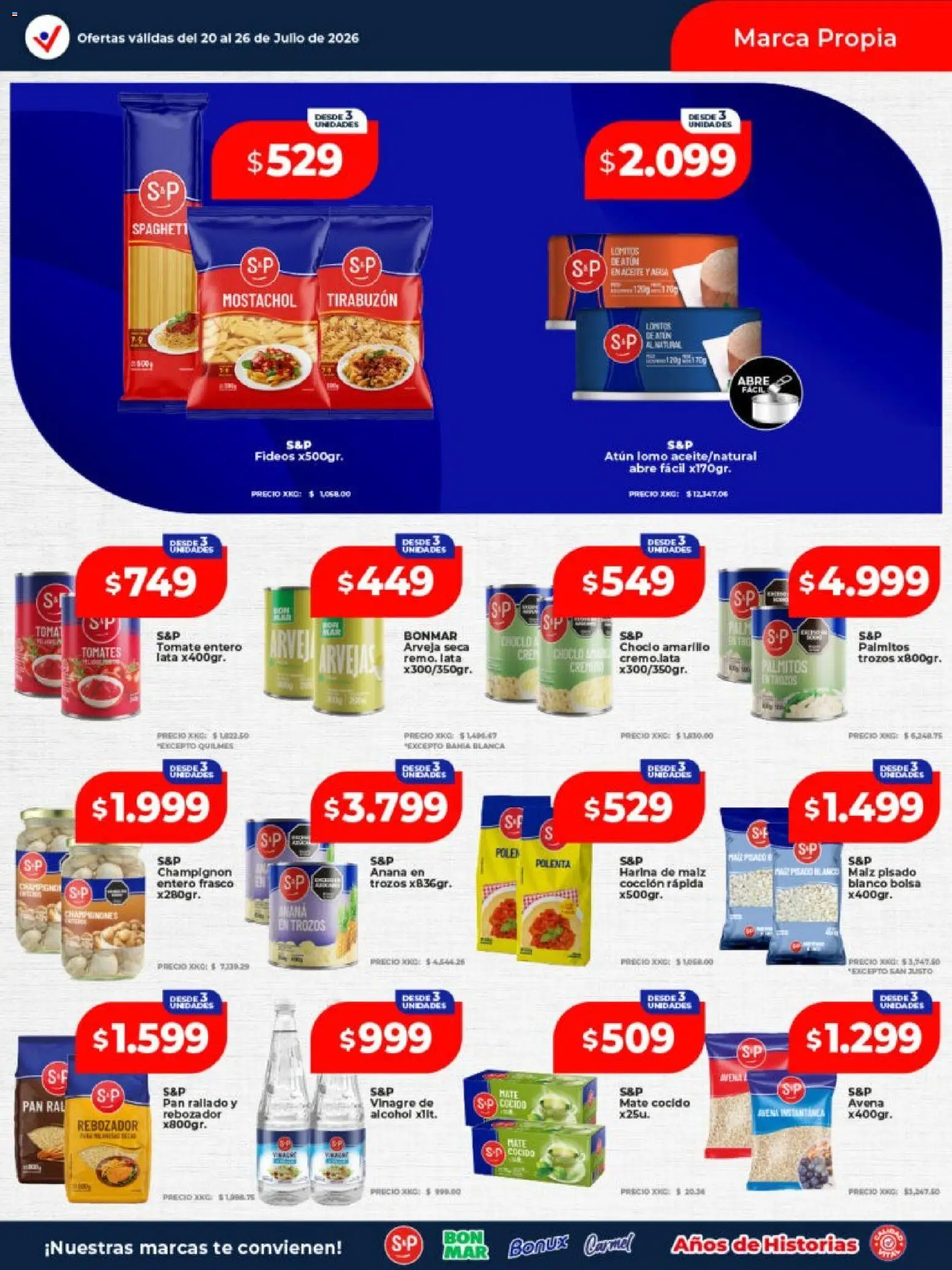 Vital - Especial nuestras marcas │ válido desde el 20/07/2026 | Página: 2 | Productos: Bolsa, Mate, Avena, Té