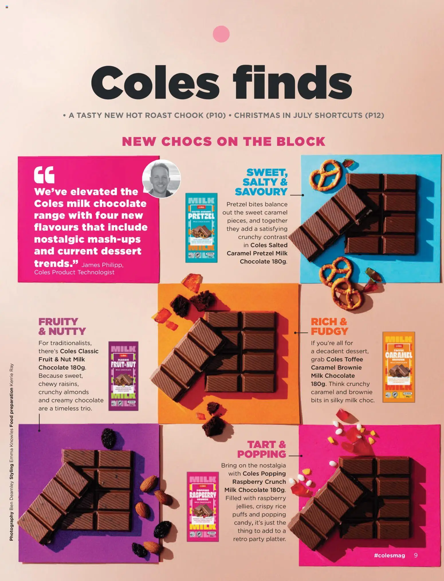 Coles catalogue - valid from 01/07/2026 | Page: 9 | Products: Almonds, Milk, Chocolate, Raspberry