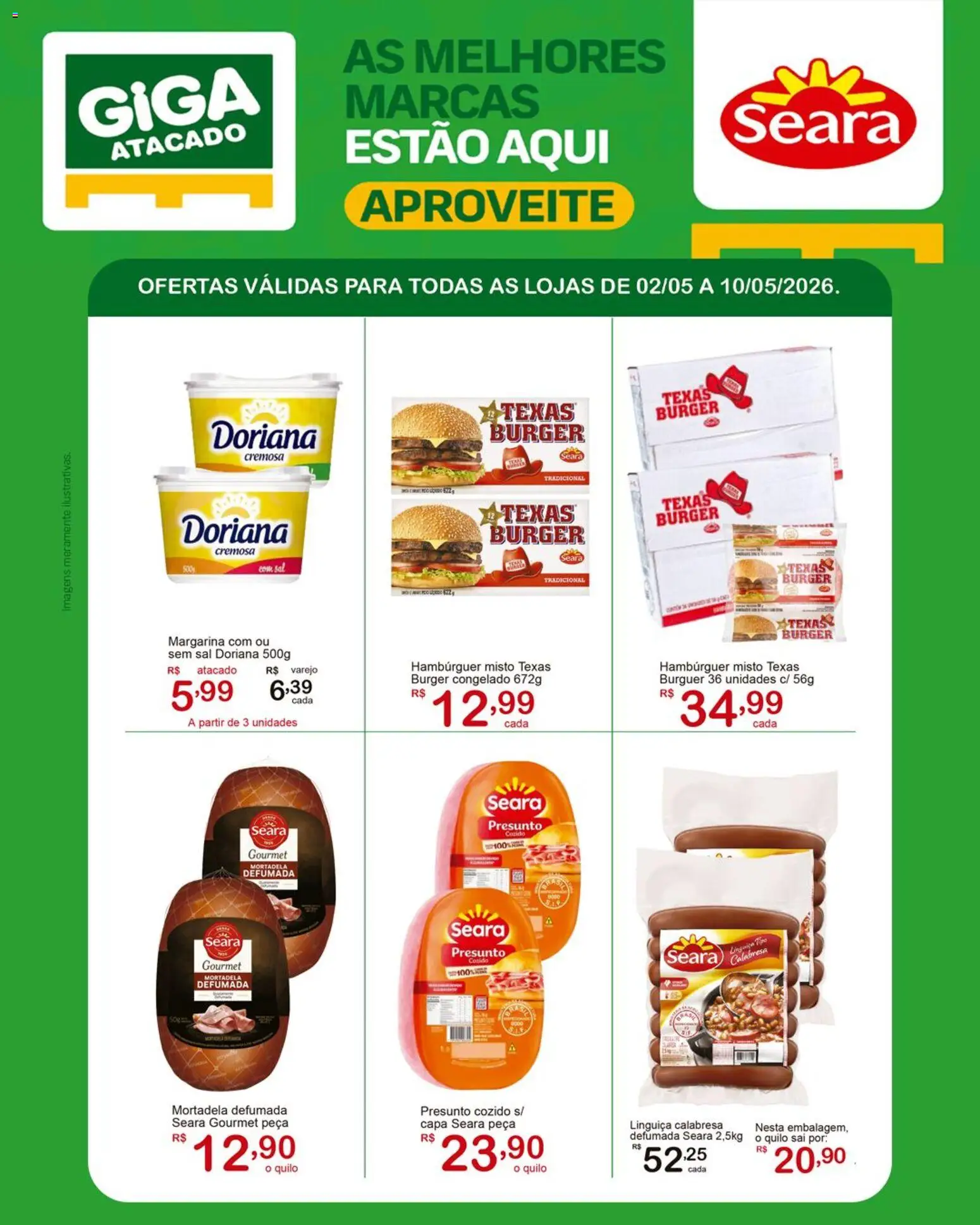 GIGA Atacado Folheto - válido de 02.05.2026 | Página: 1 | Produtos: Doriana, Linguiça, Presunto, Hambúrguer