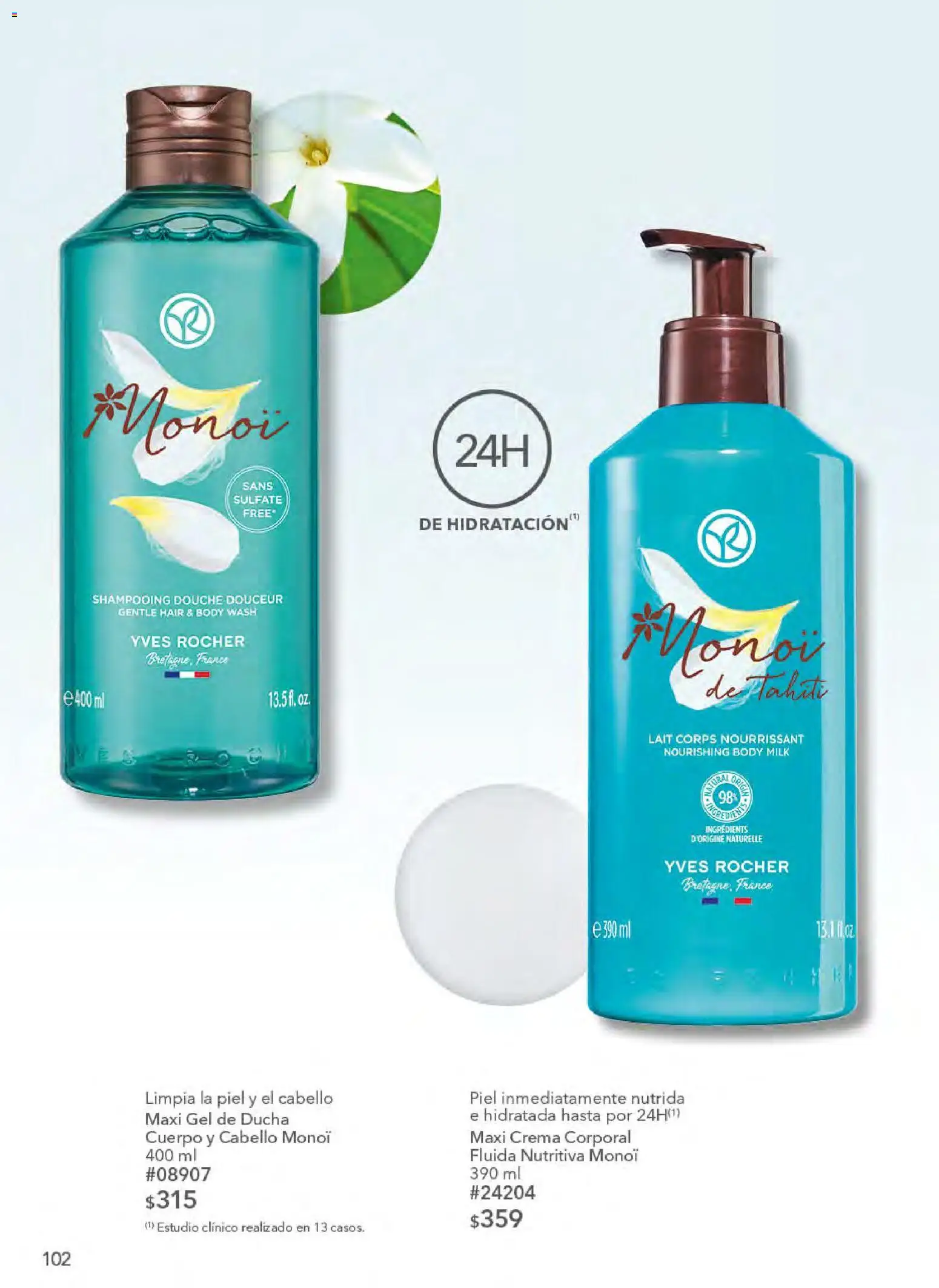 Nuevas ofertas de Yves Rocher válidas en toda la República Mexicana desde el 21.04.2026. ¡Encuentra las mejores ofertas en Yves Rocher campaña 6 2026! | Página: 104 | Productos: Crema, Body, Crema corporal, Gel de ducha