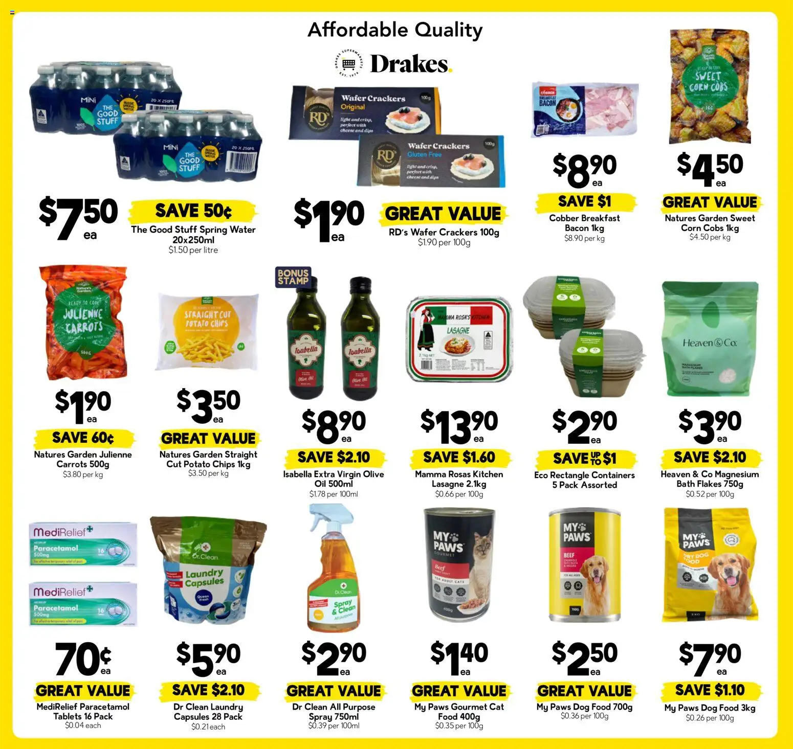 Drakes catalogue - valid from 19/08/2026 | Page: 15 | Products: Food, Bacon, Beef, Flakes