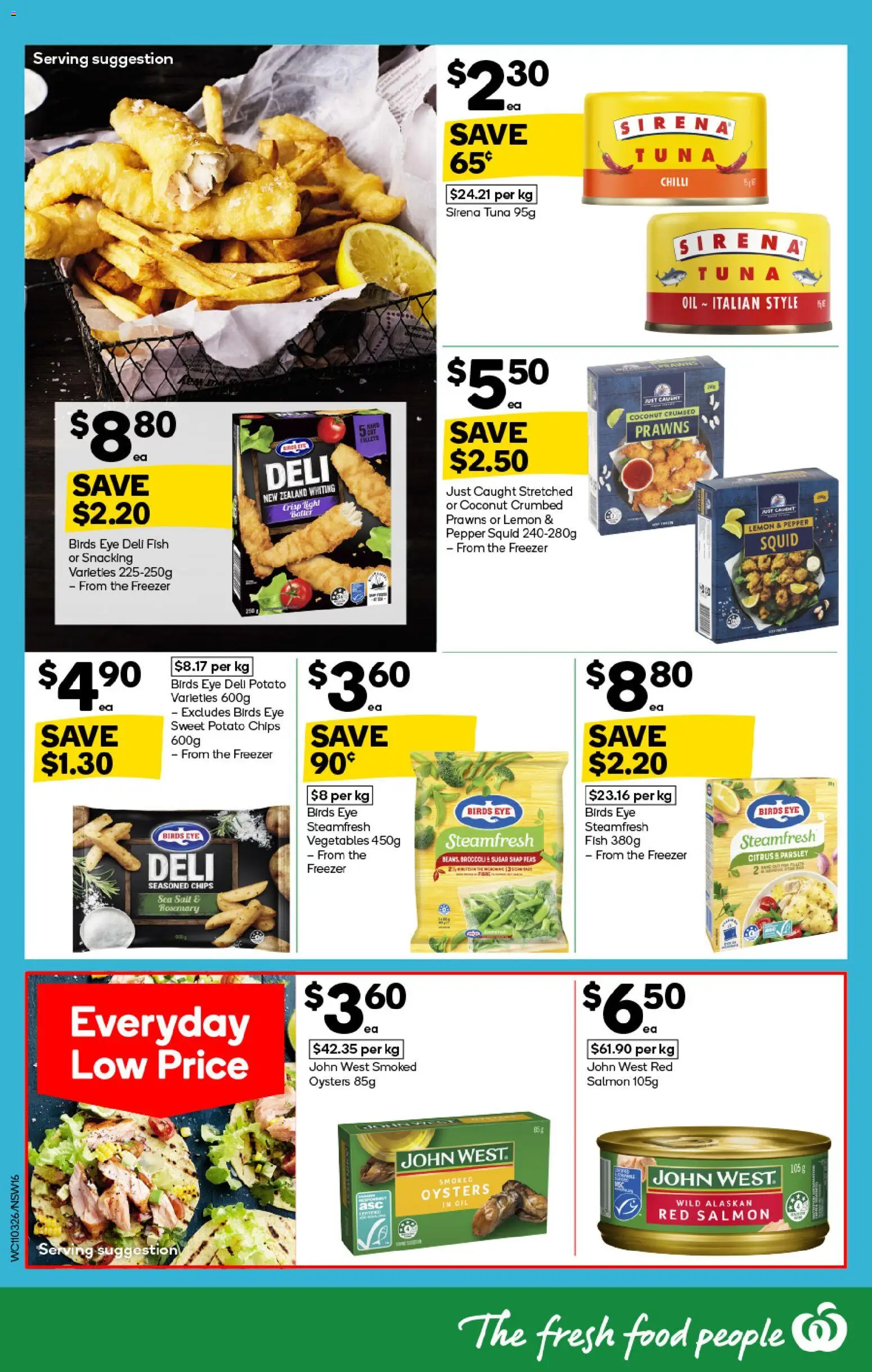 Woolworths catalogue - valid from 11.03.2026 | Page: 16 | Products: Oil, Oysters, Prawns, Freezer